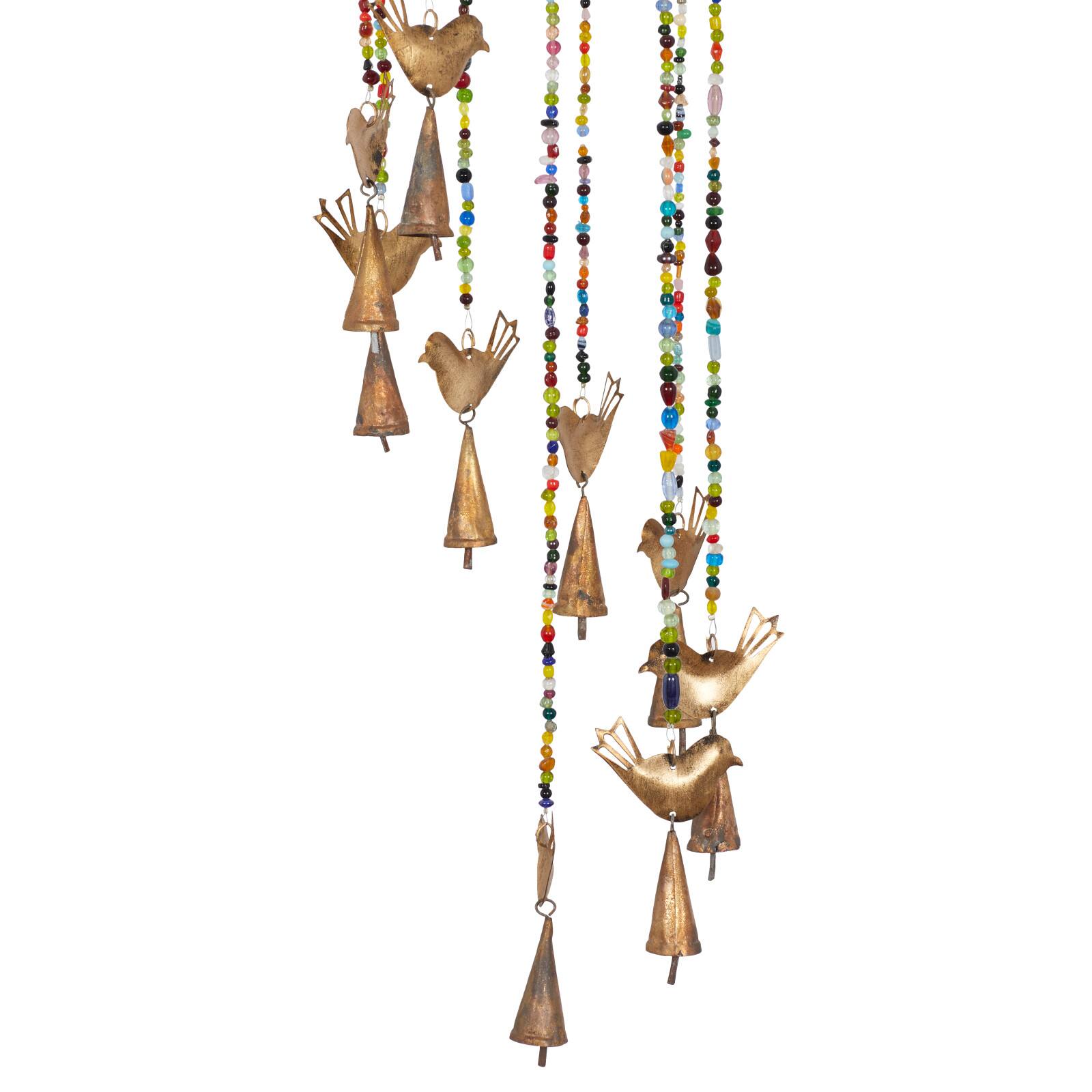 26&#x22; Gold Metal Eclectic Windchime