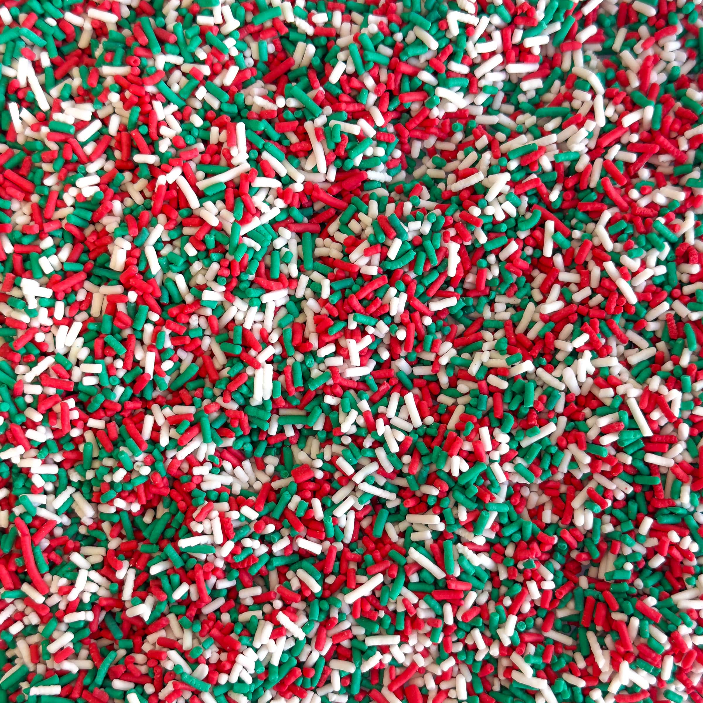 Sprinkle Pop 8oz. Red, Green &#x26; White Sprinkle Mix