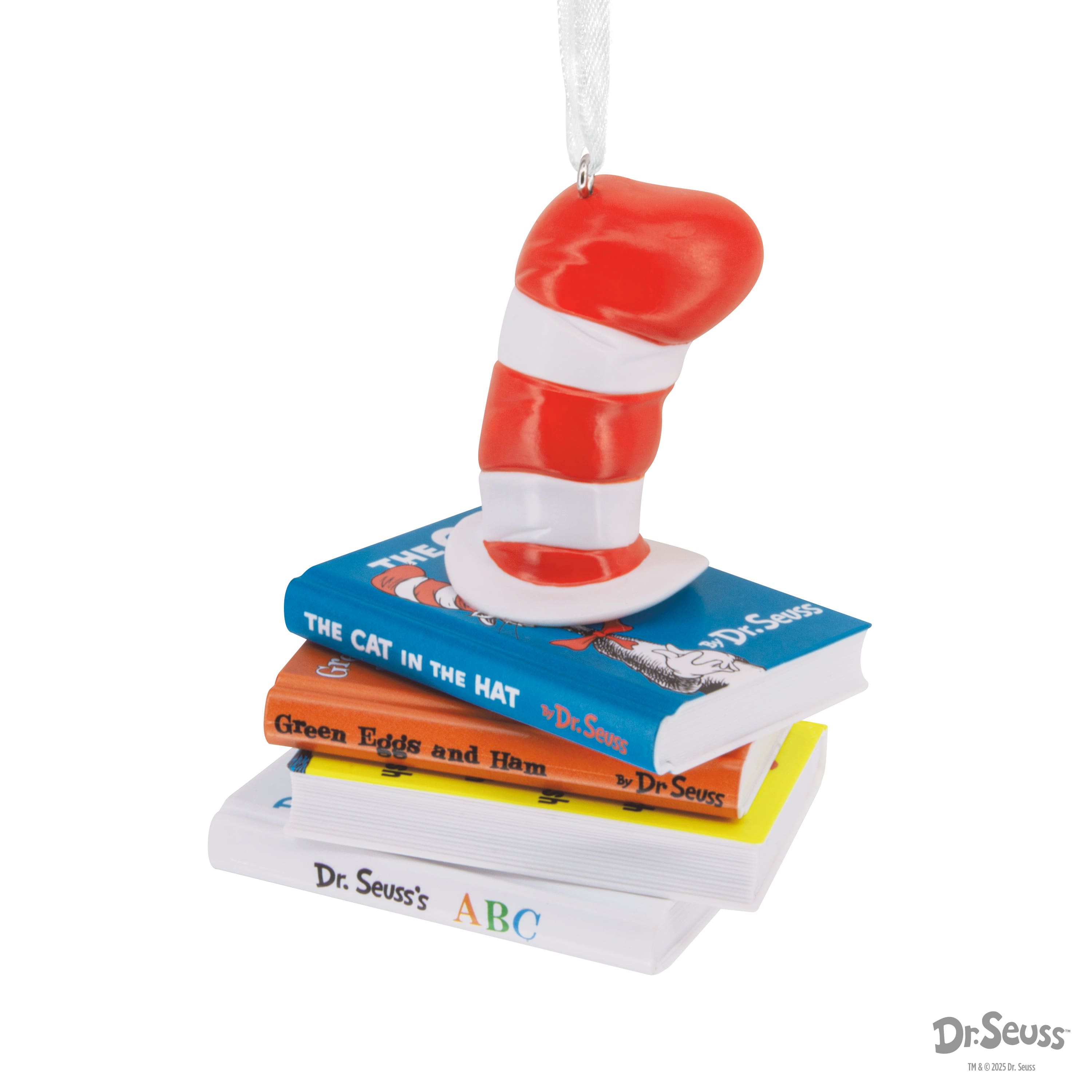 Hallmark Dr. Seuss&#x2122; 3.25&#x22; Hat on Books Ornament