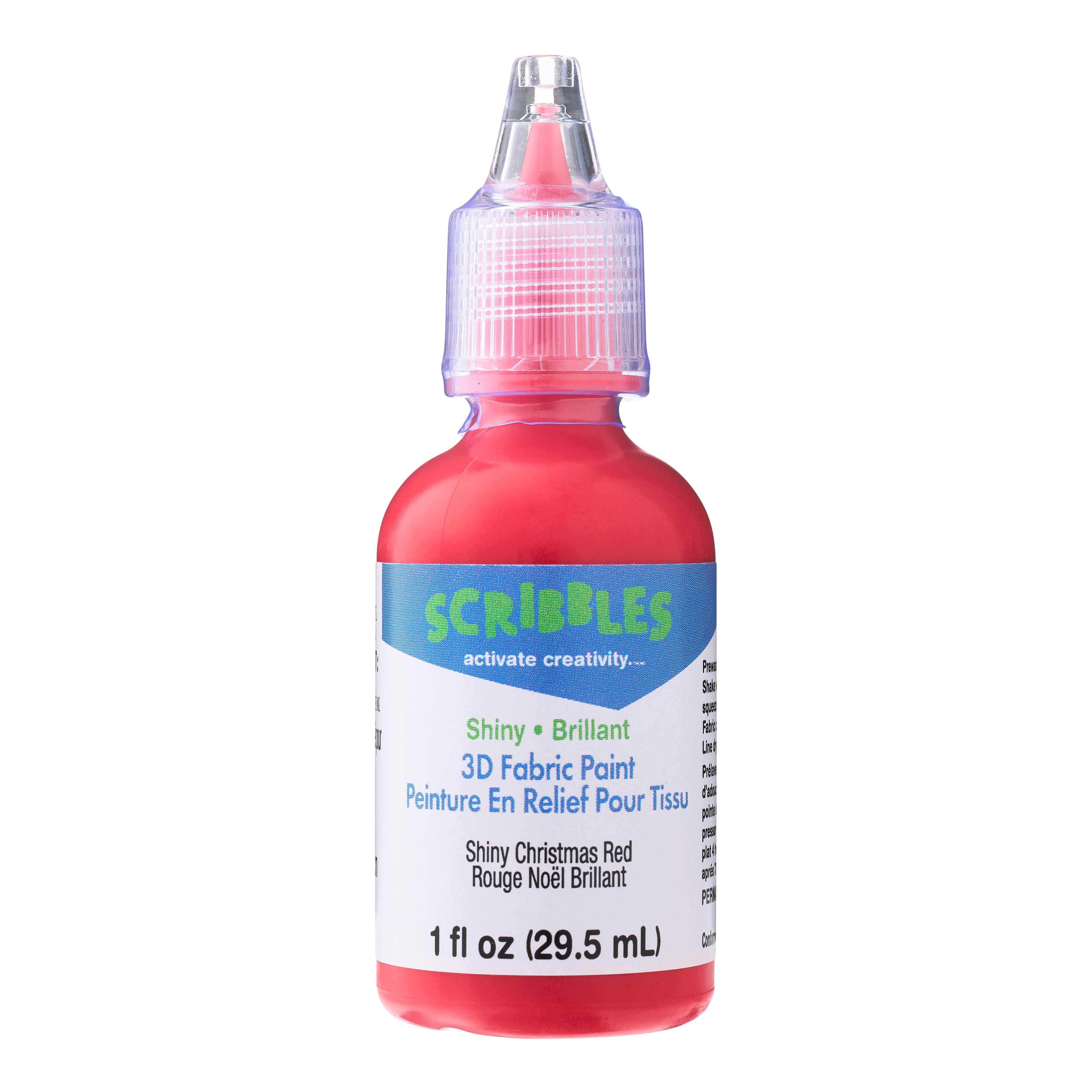 12 Pack: Scribbles® Shiny 3D Fabric Paint
