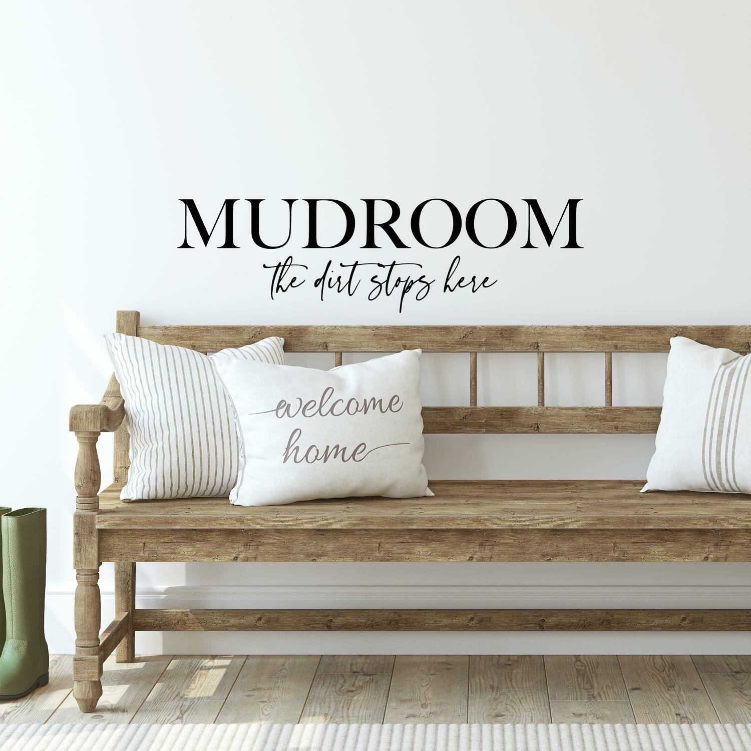 RoomMates The Dirt Stops Here Quote Peel & Stick Decals Wall Stickers