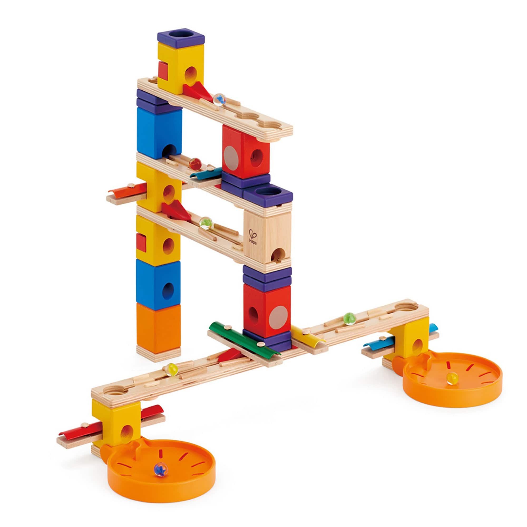 Hape Quadrilla Wooden Music Motion Marble Run Construction Set
