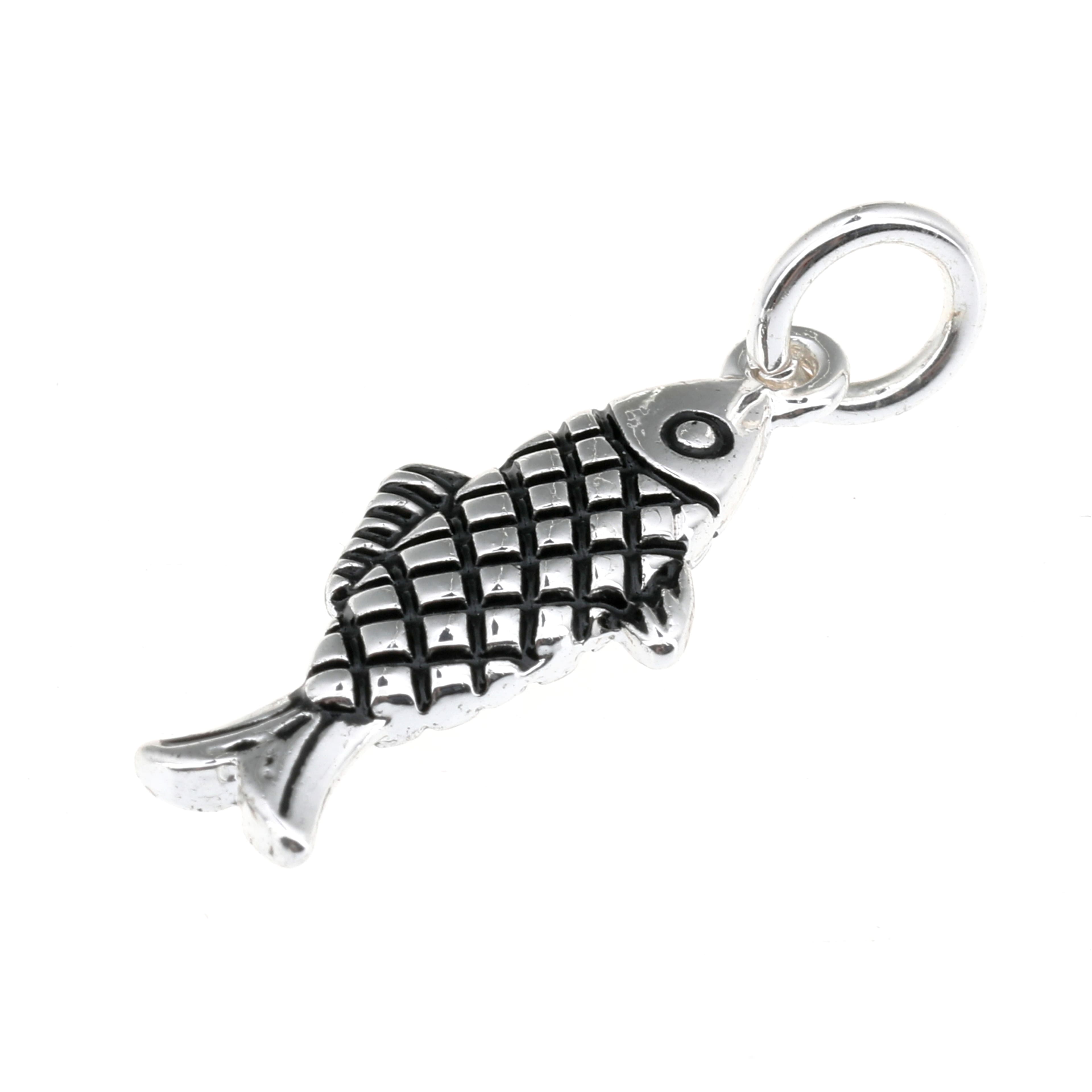 Silver Plated Fish Charm by Bead Landing&#x2122;