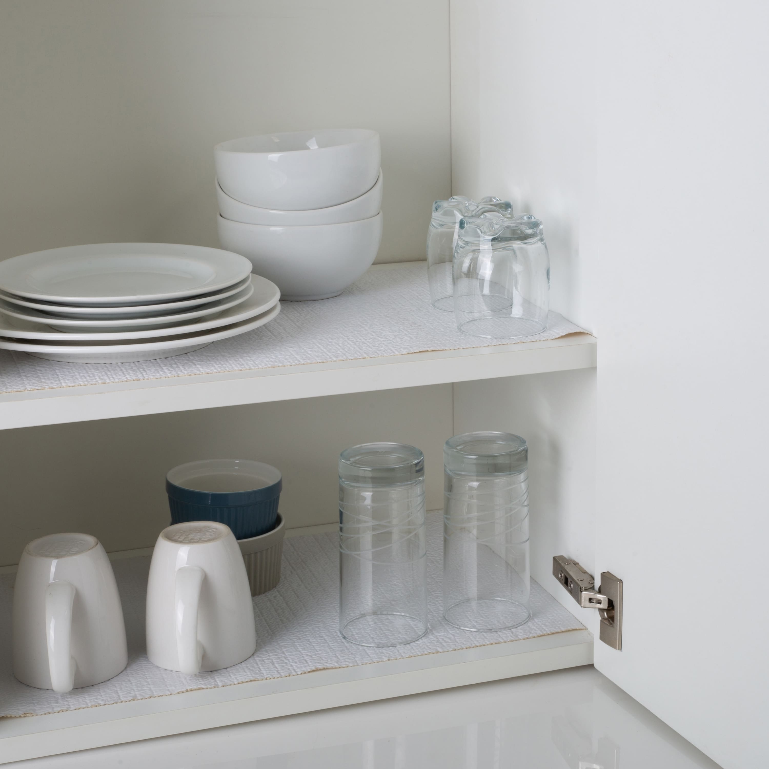 Simplify 10ft. White Smooth Surface Shelf Liner