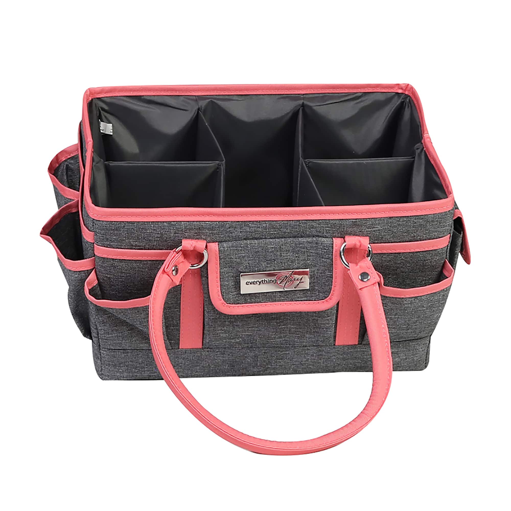 Everything Mary Coral Heather Deluxe Store & Tote Craft Organizer