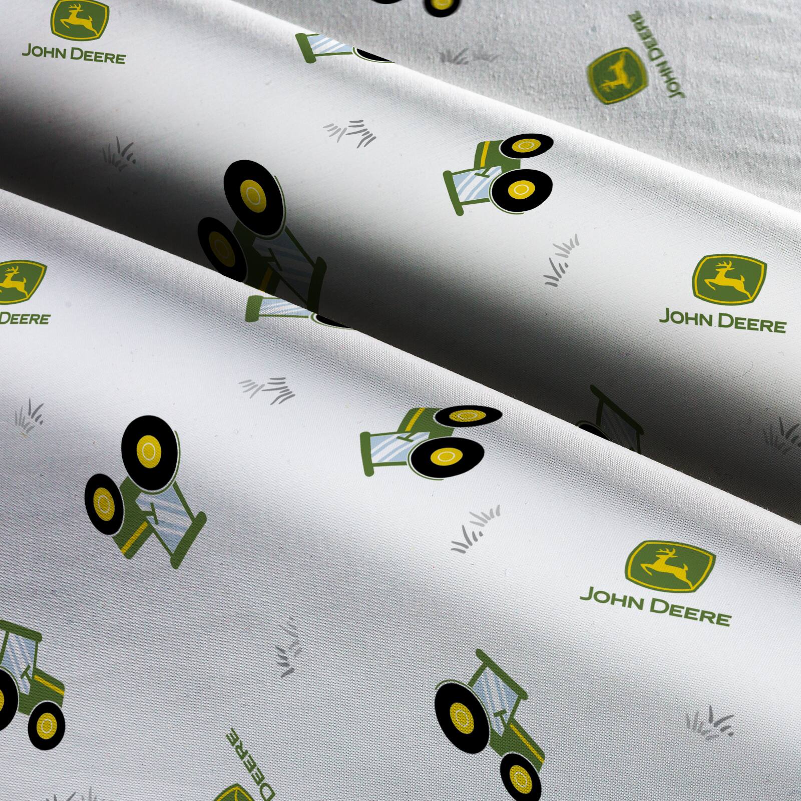 John Deere® Nursery Tractor Toss Cotton Fabric