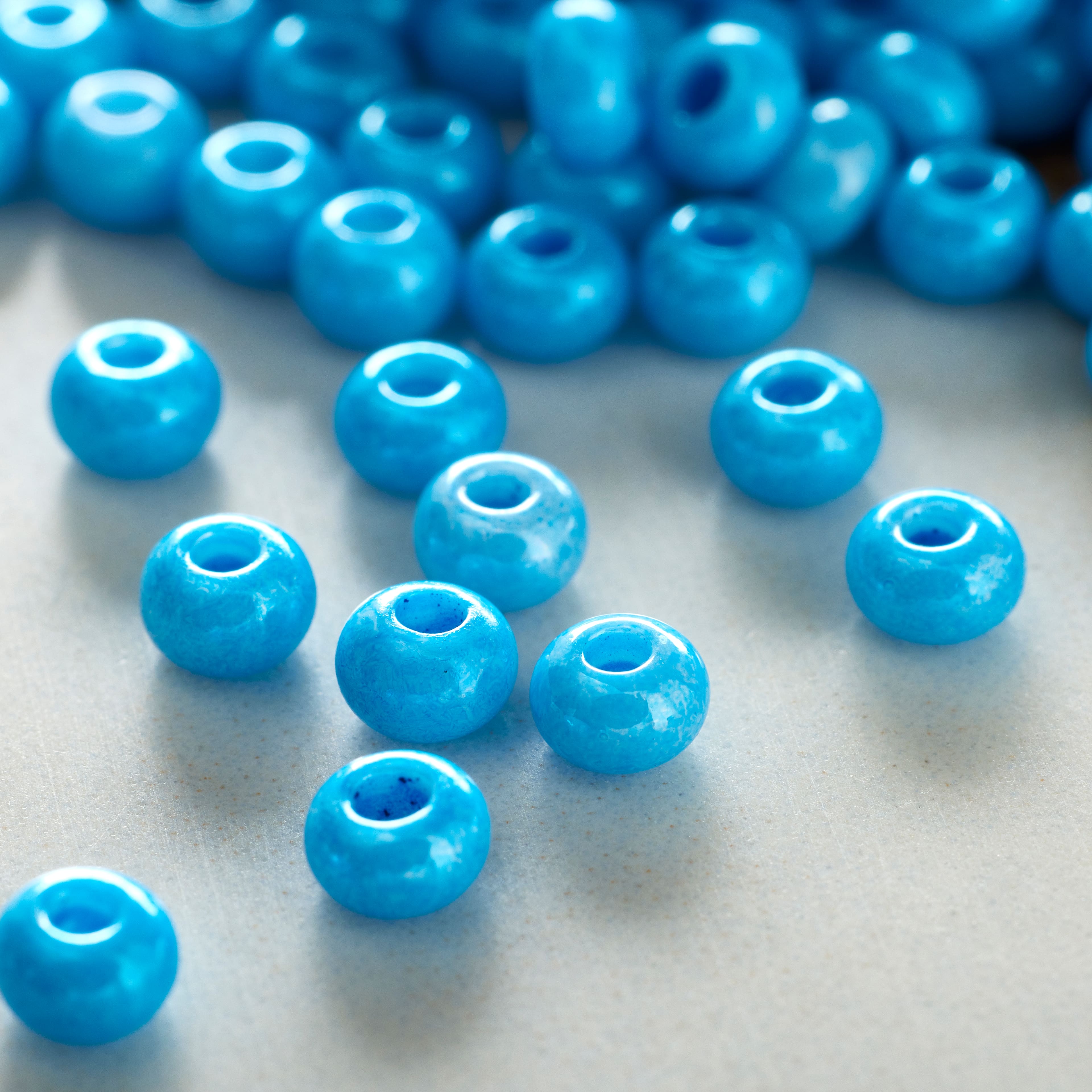 12 Pack: John Bead Santa Fe Blue Czech Glass Seed Beads, 6/0