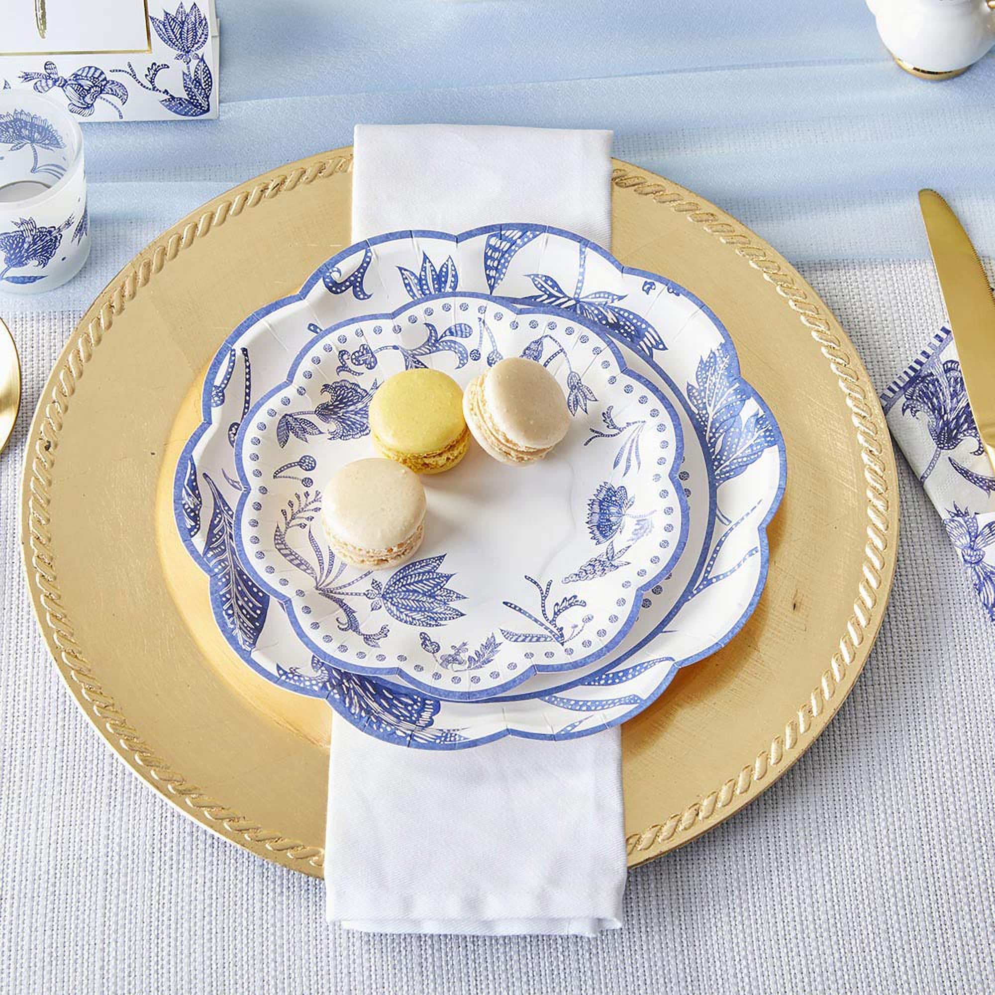 Kate Aspen® Blue Willow Party Tableware Set