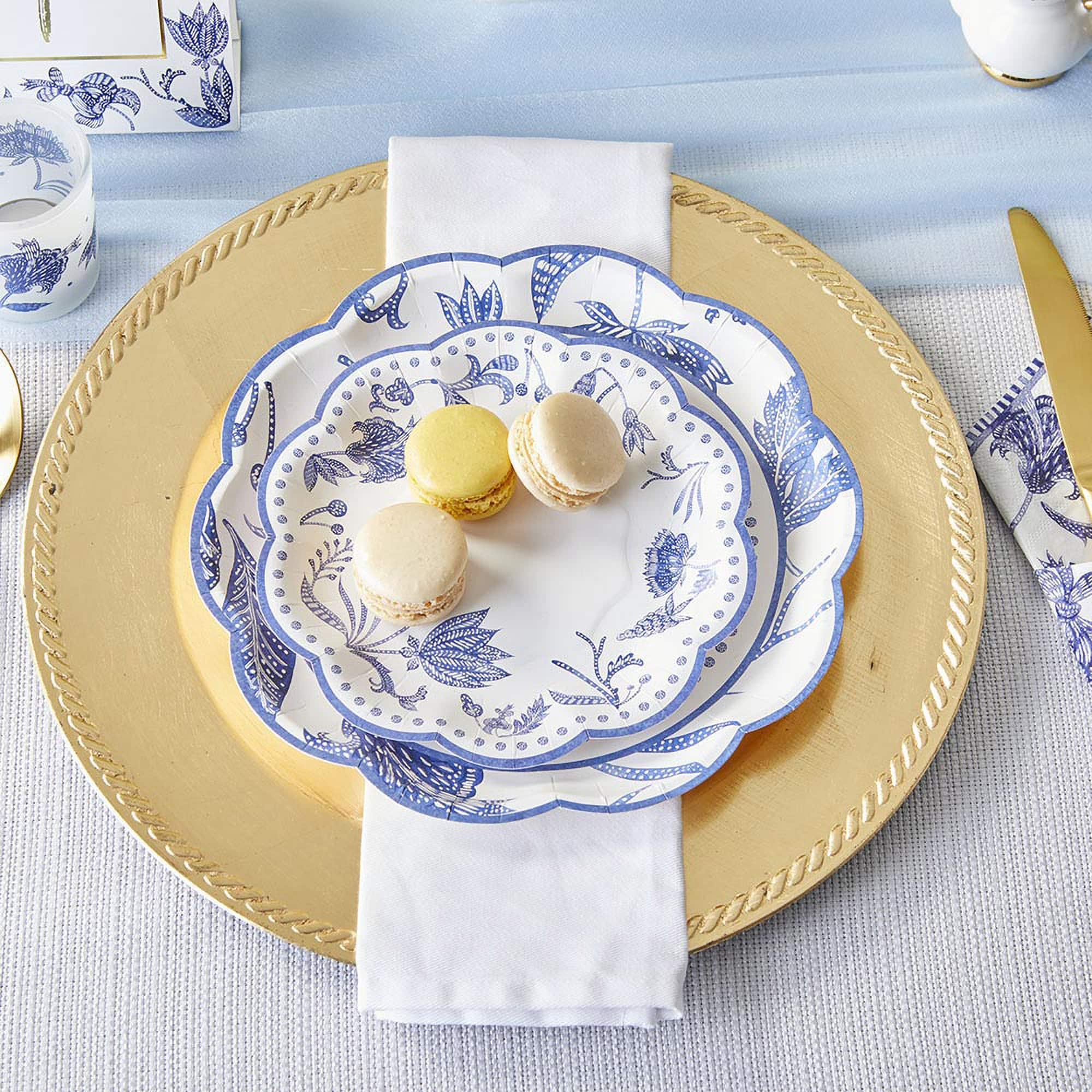 Kate Aspen&#xAE; Blue Willow Party Tableware Set