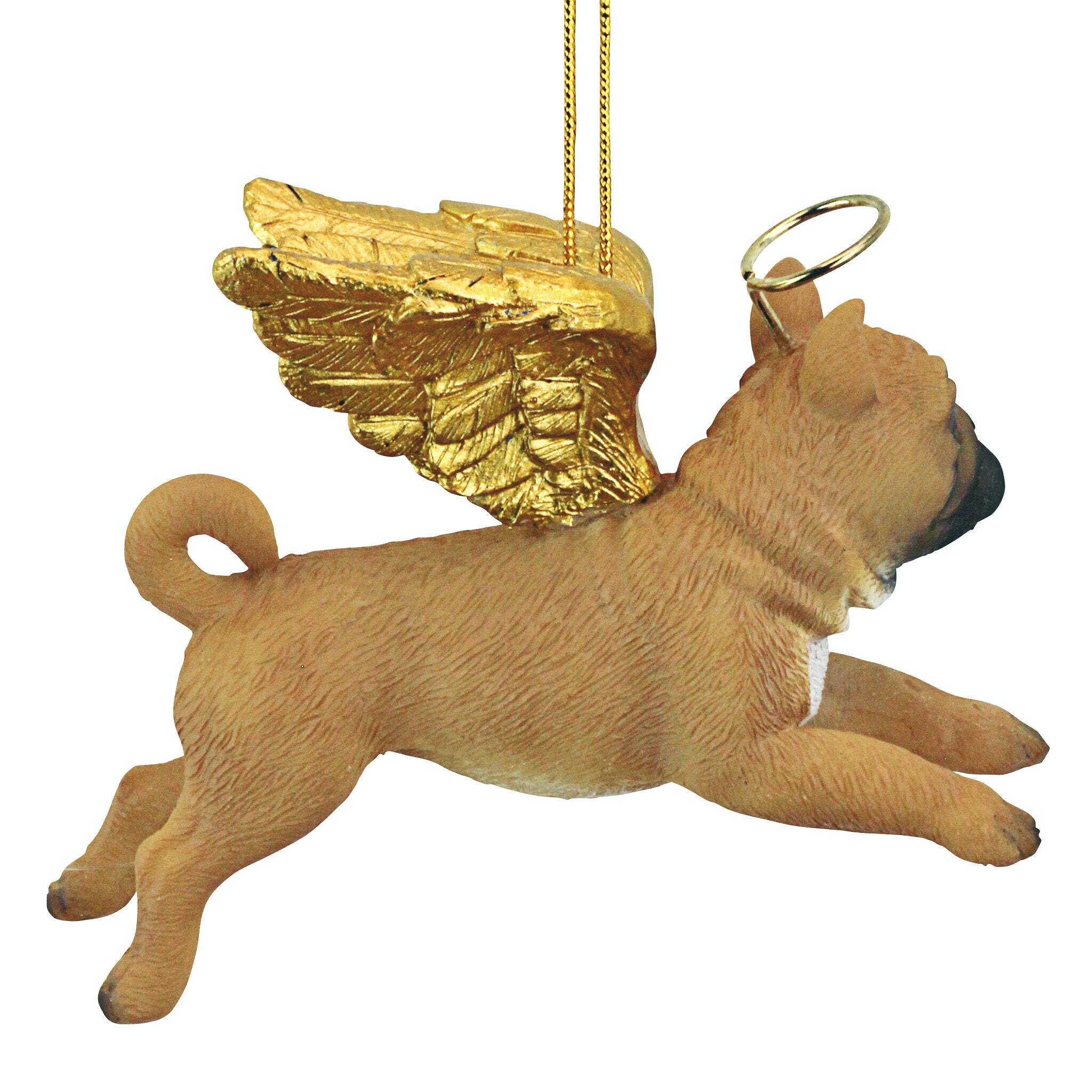 Design Toscano Honor the Pooch Pug Holiday Dog Angel Ornament