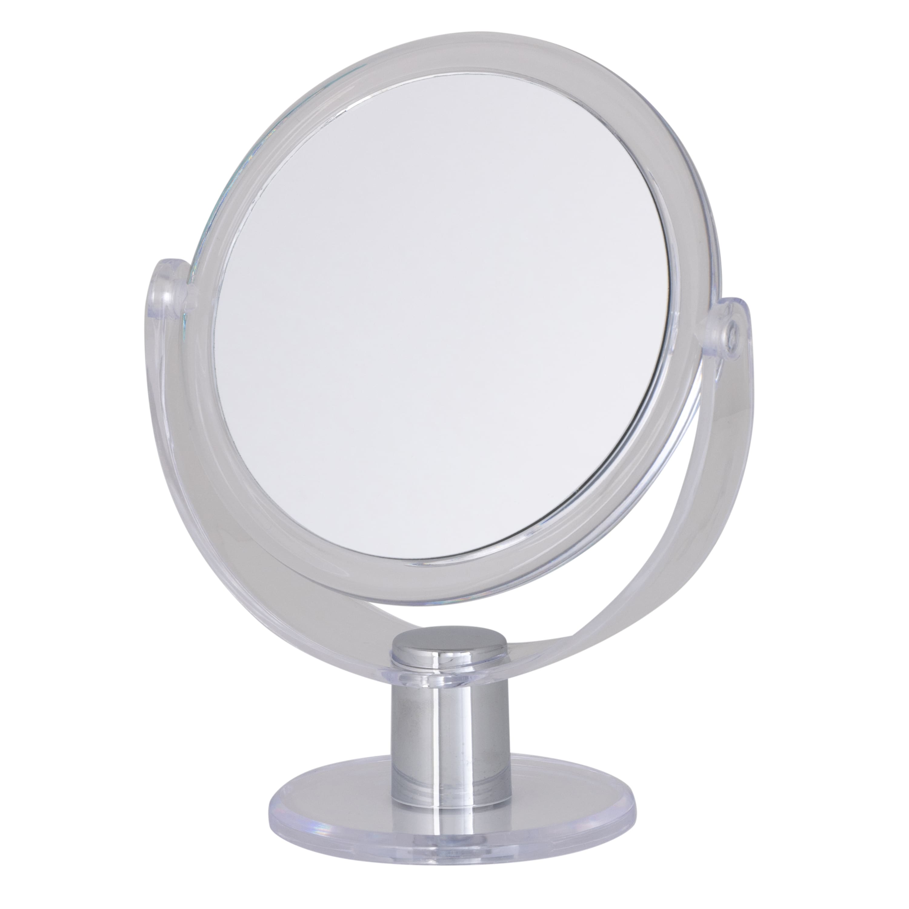 Home Details Dual Sided 10X Magnification Rubberized Vanity Mirror