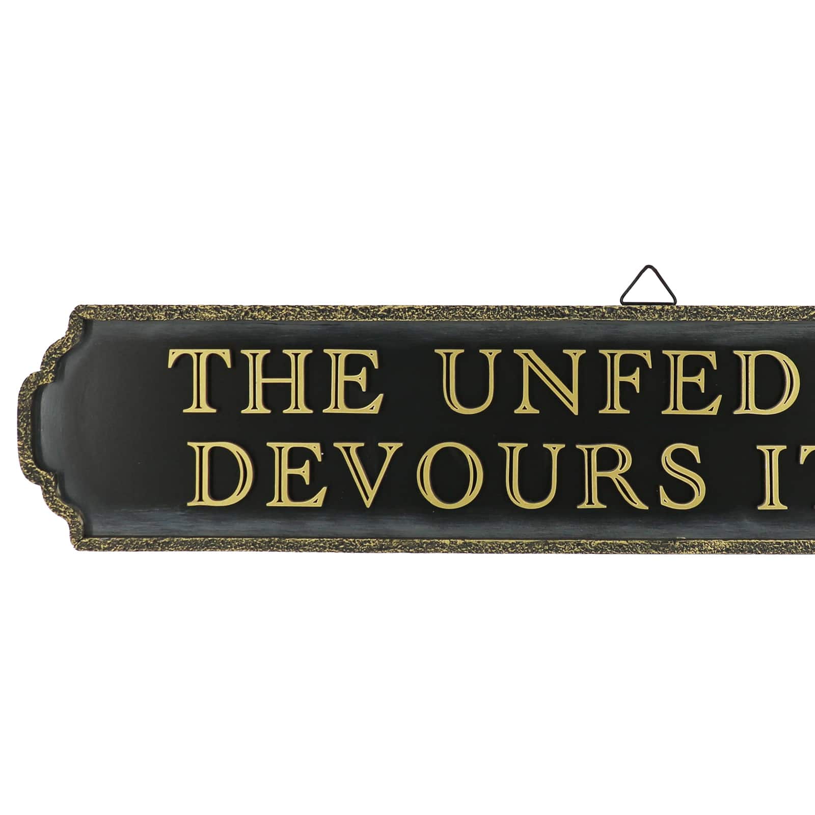 24&#x22; Black Unfed Mind Wall Sign by Ashland&#xAE;
