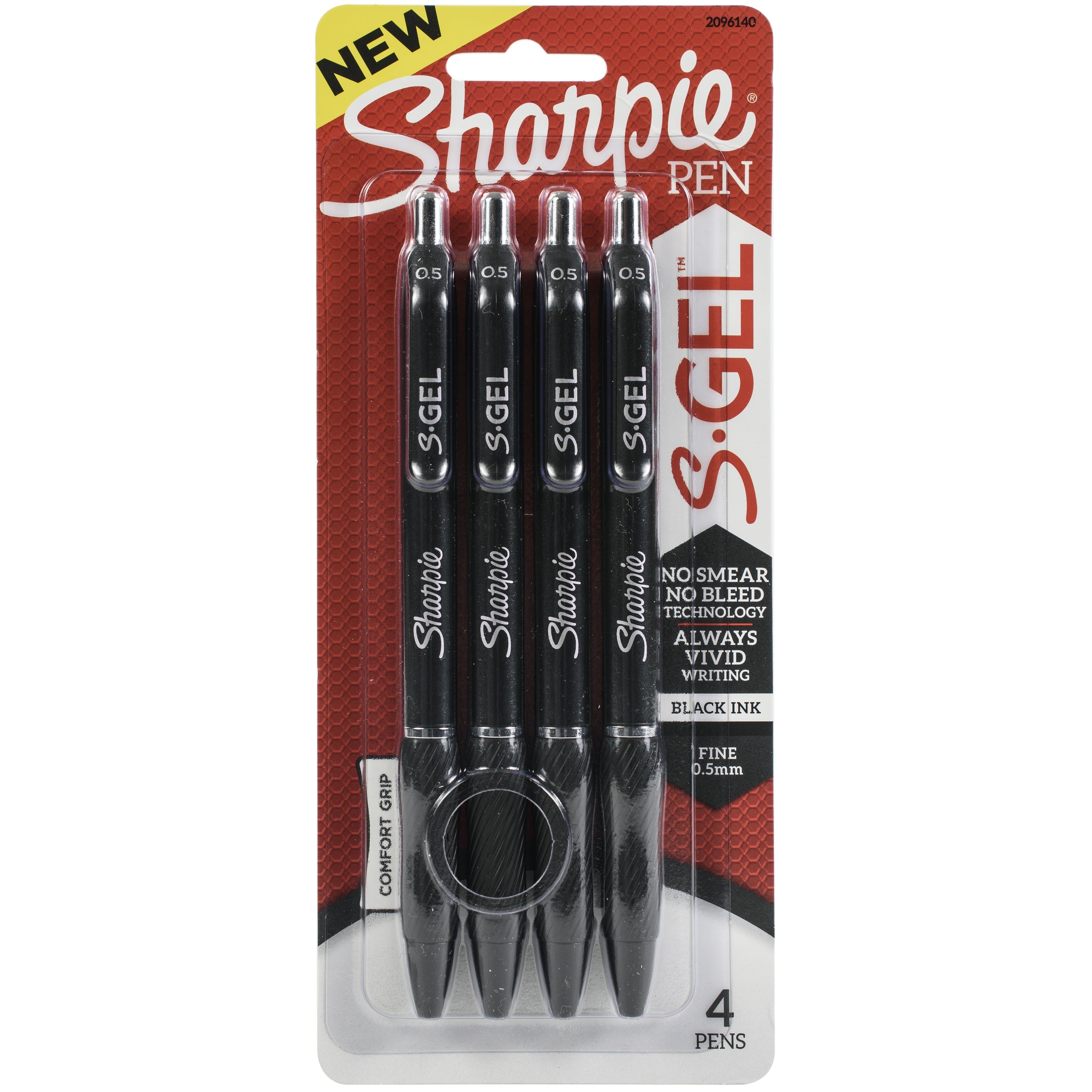 Sharpie&#xAE; S-Gel&#x2122; Fine Point Black Pens, 4ct.