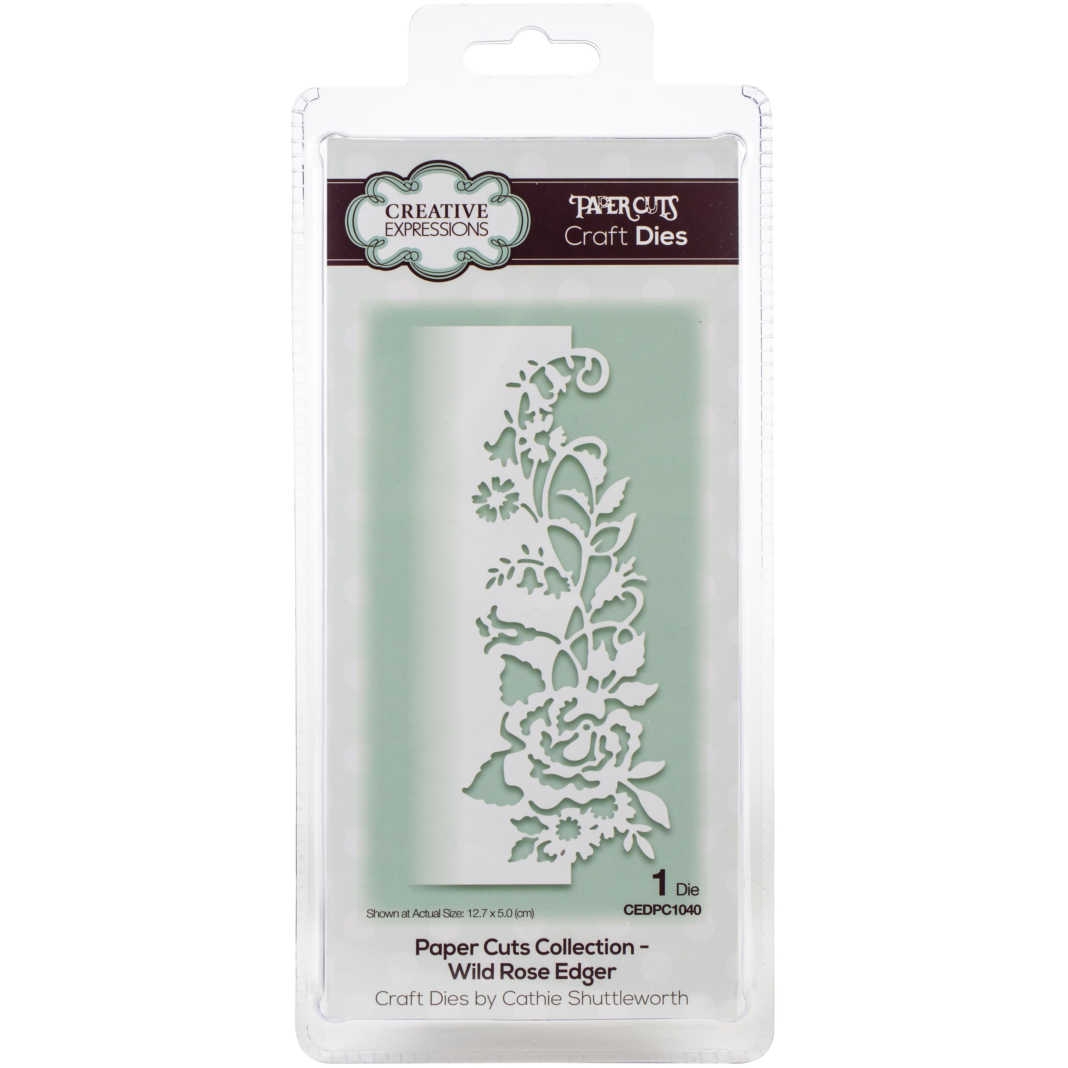 Creative Expressions Paper Cuts Wild Rose Edger Craft Die 