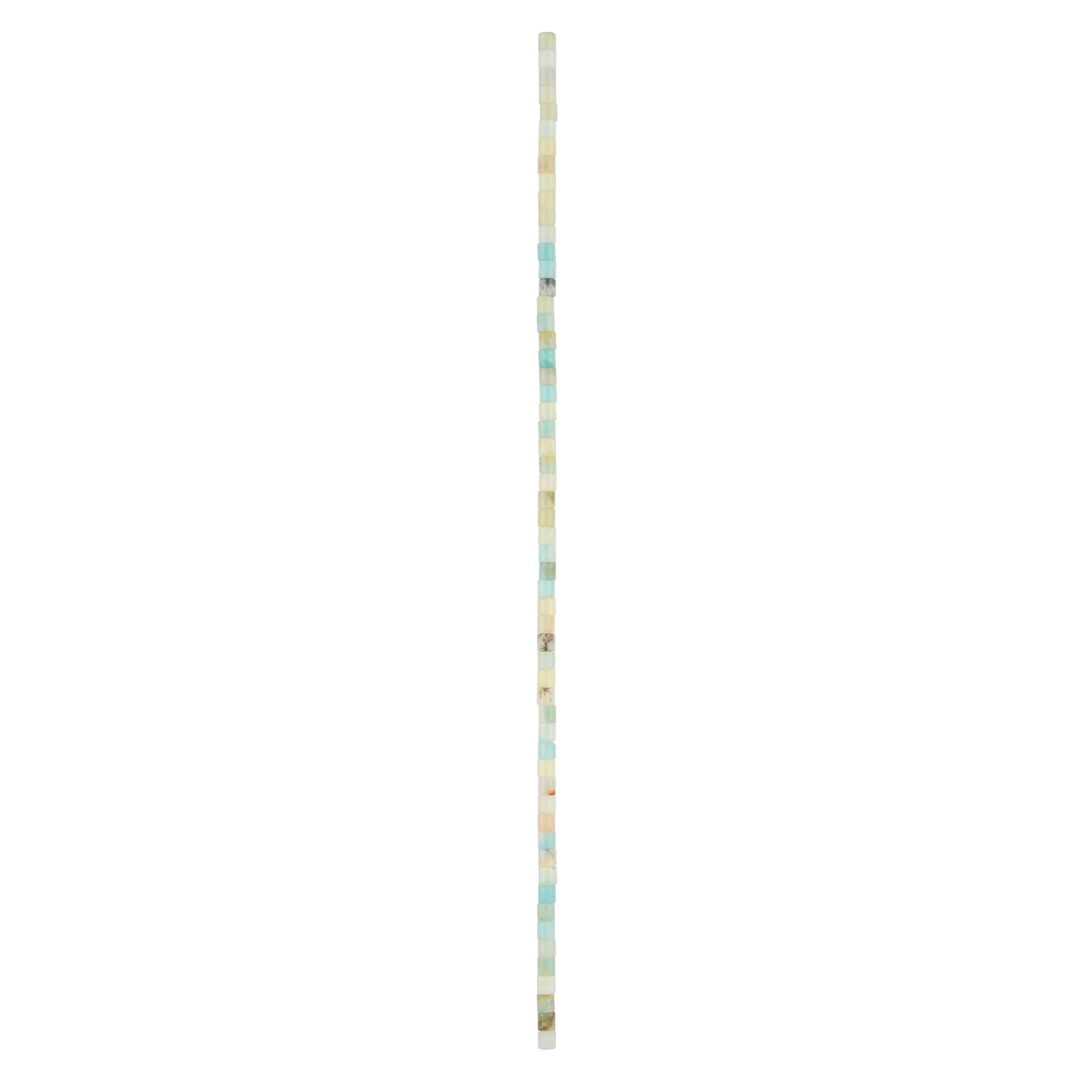 Amazonite Tube Beads, 4mm by Bead Landing&#x2122;
