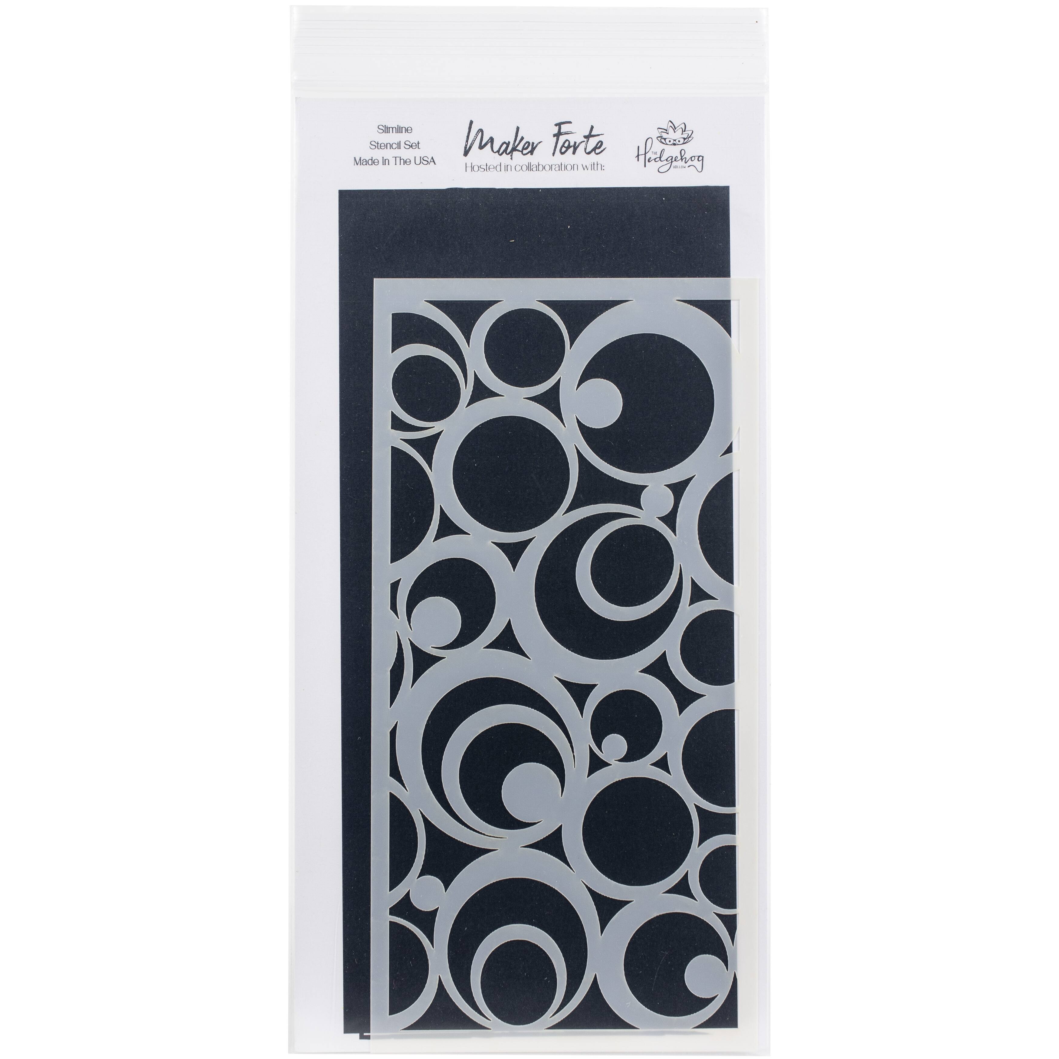 Maker Forte Slimline Peacock Feathers Stencil | Michaels®