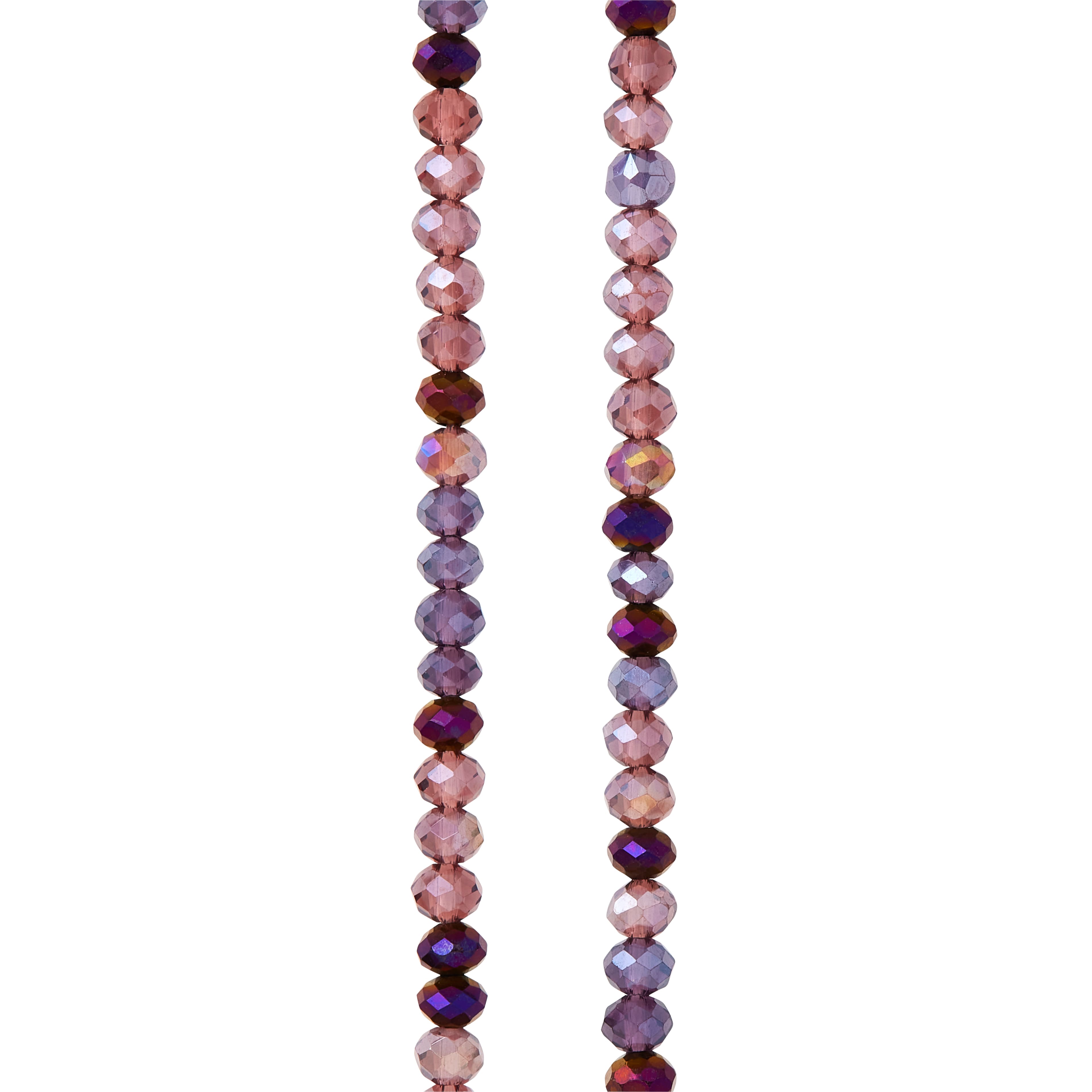12 Pack: Amethyst Rondelle Glass Beads, 3.5mm by Bead Landing™