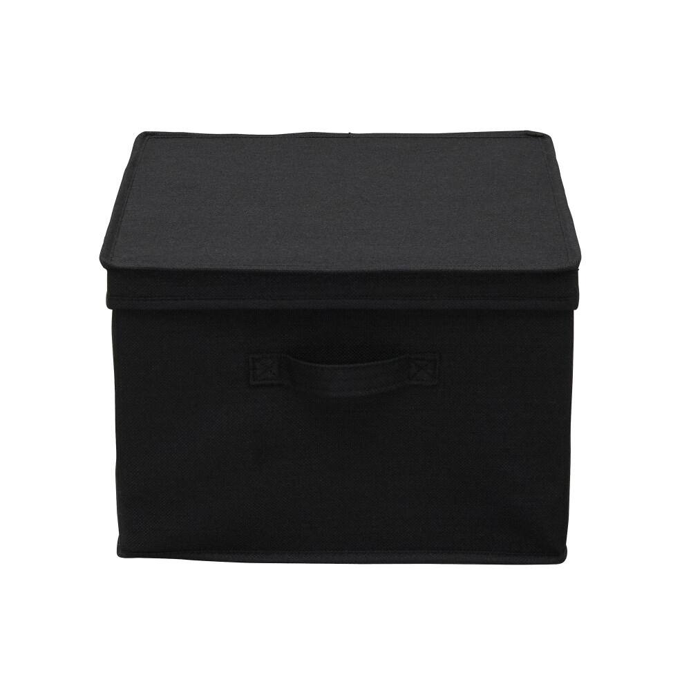 Household Essentials Canvas Storage Boxes with Lids, 2ct.