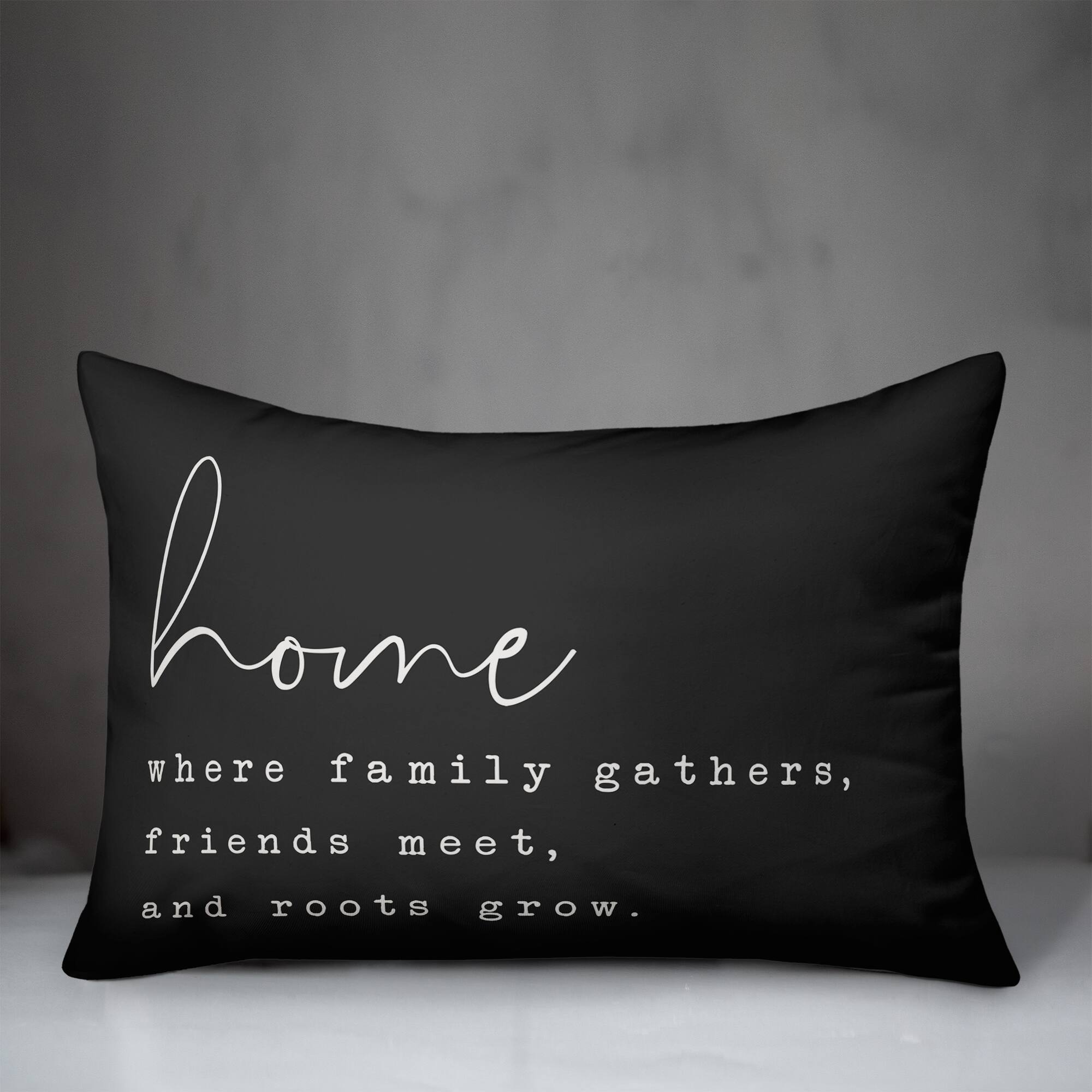 Family Gathers Indoor/Outdoor Lumbar Pillow