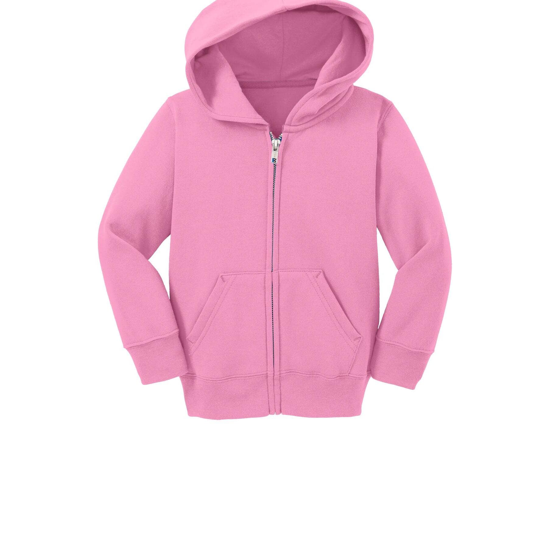 Port & Company® Core Fleece Full-Zip Hooded Toddler Sweatshirt