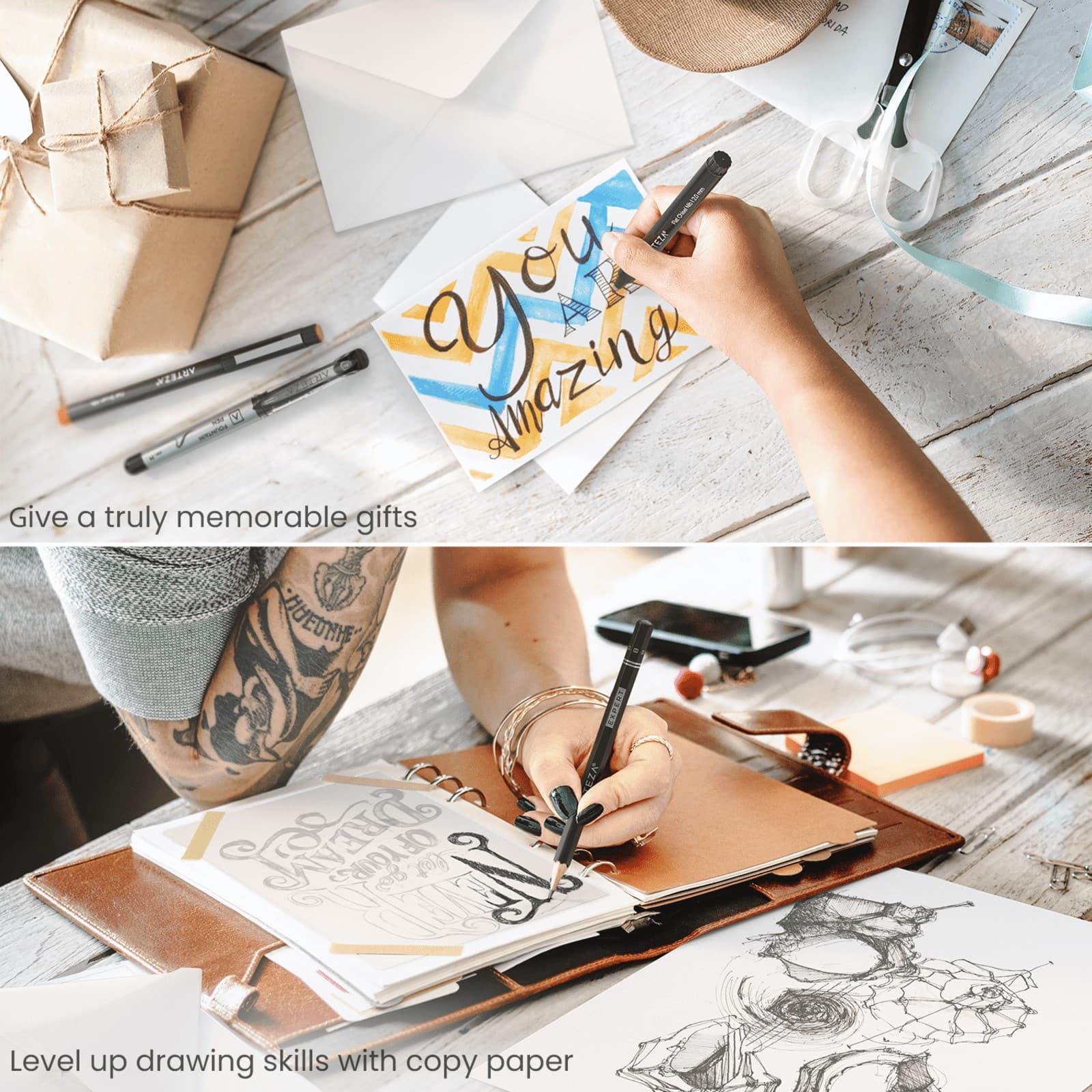 Arteza Experience Box 85 Piece Calligraphy and Lettering Party Kit