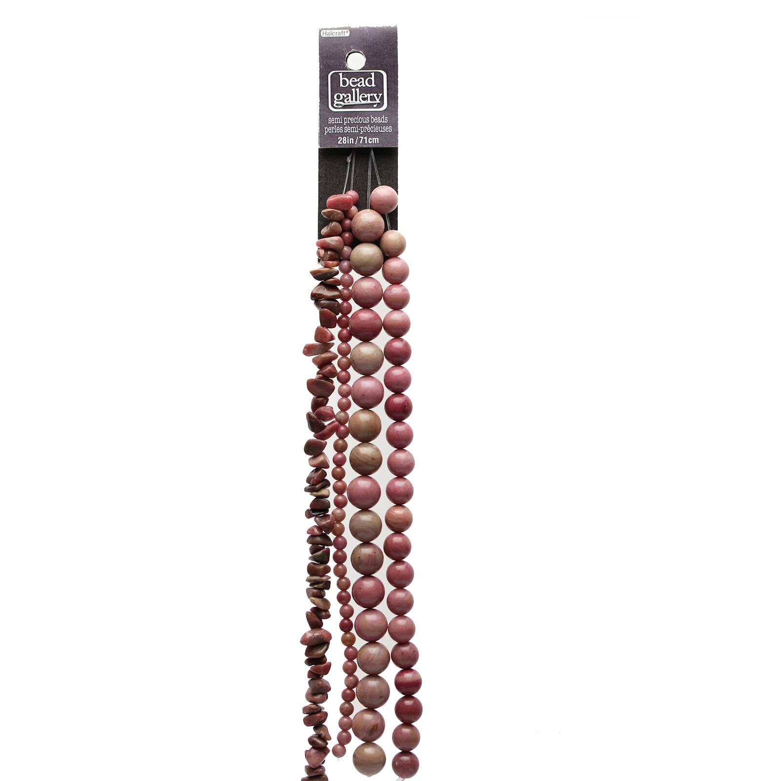 Mauve Rhodonite SemiPrecious Beads Value Pack by Bead Landing