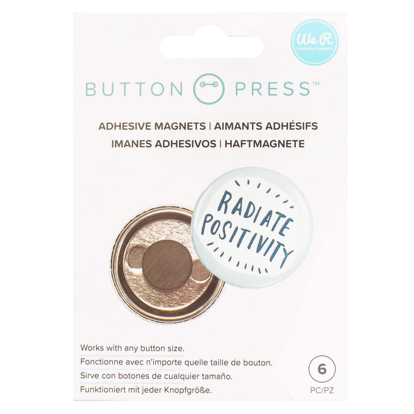 We R Memory Keepers Klebemagnete Button Press Ø 1.5 cm, 6 Stück, ᐅ  Marken-Haushaltsgeräte zu Netto-Preisen