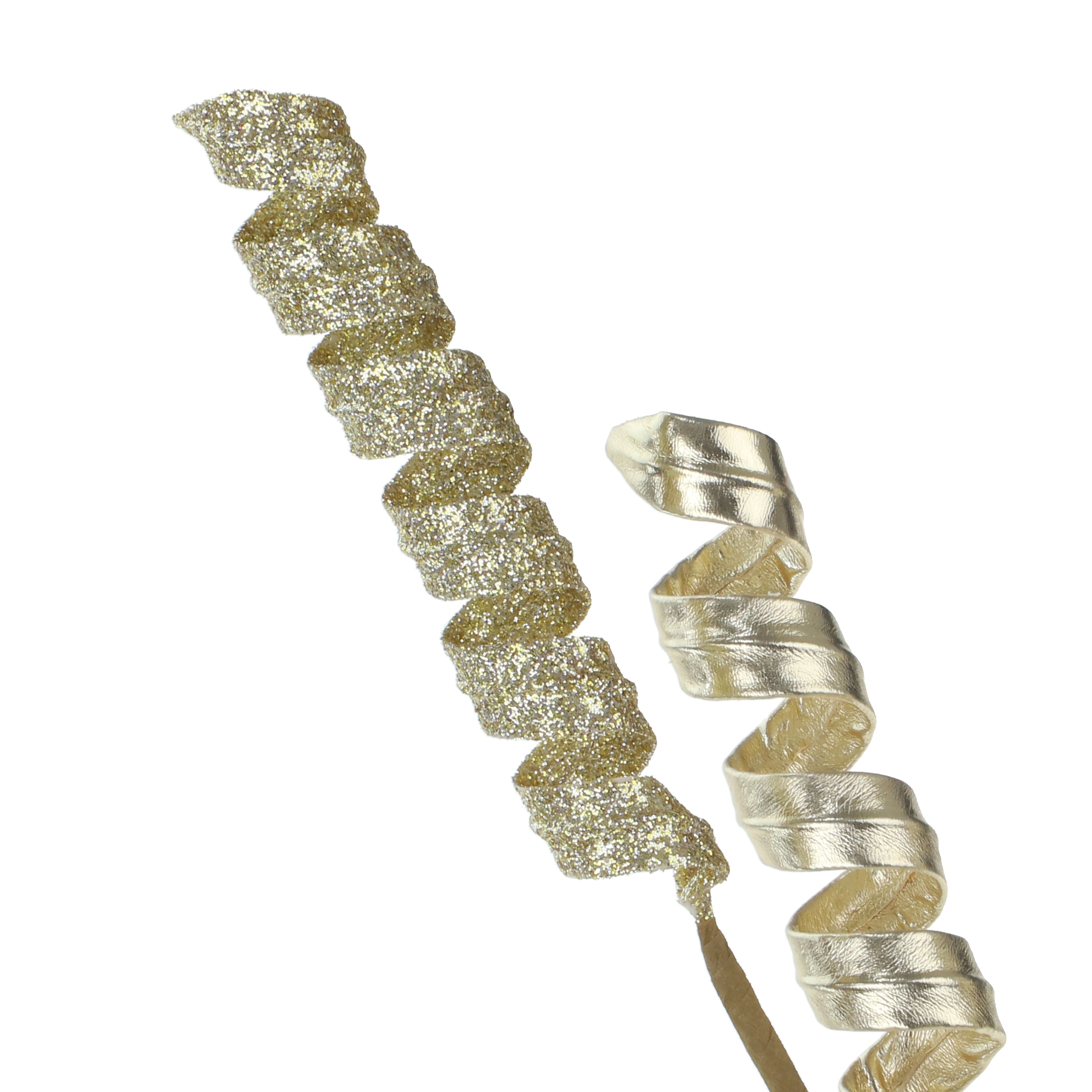 31.5&#x22; Champagne Glittered Swirl Stem by Ashland&#xAE;