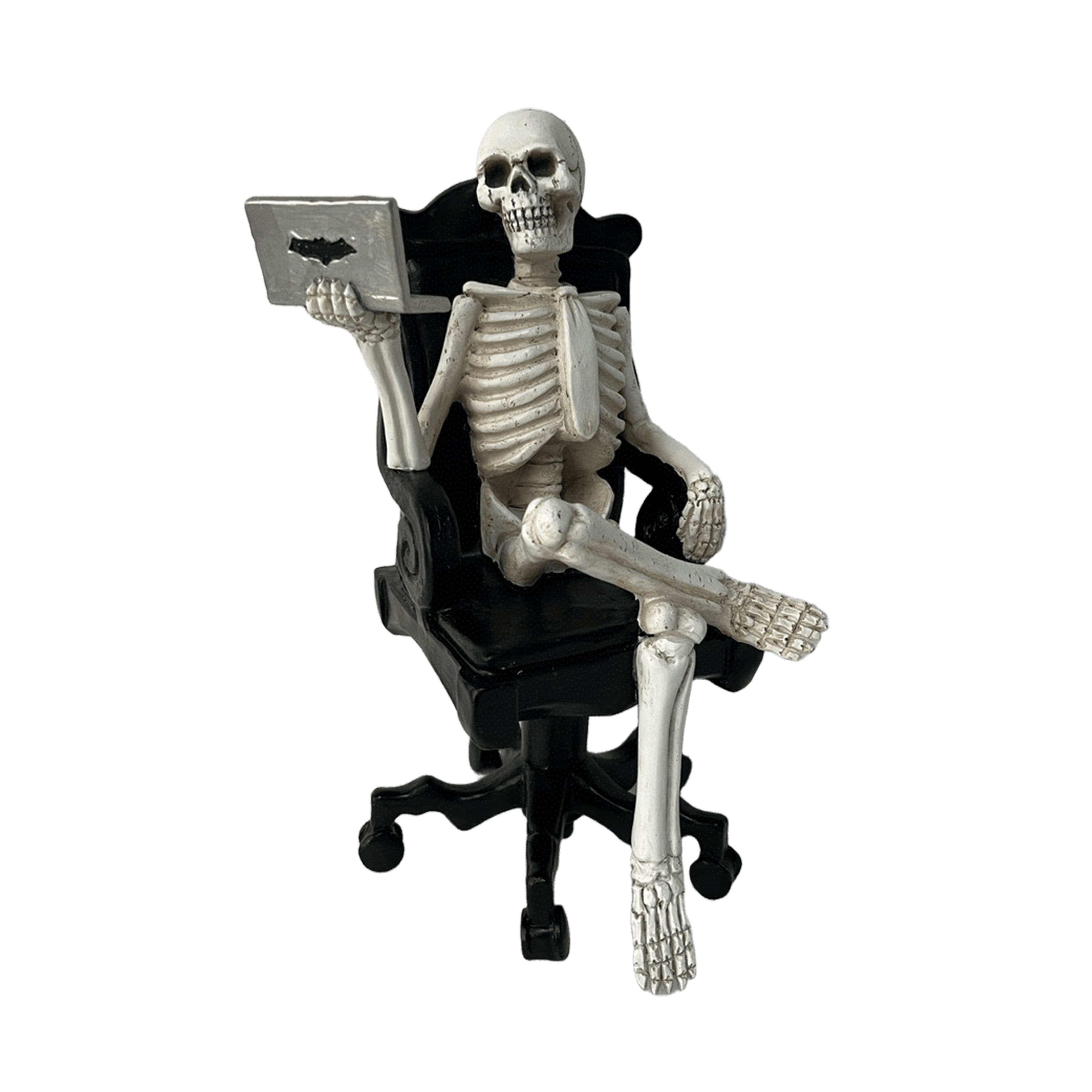 9.5&#x22; Skeleton with Computer Tabletop D&#xE9;cor by Ashland&#xAE;