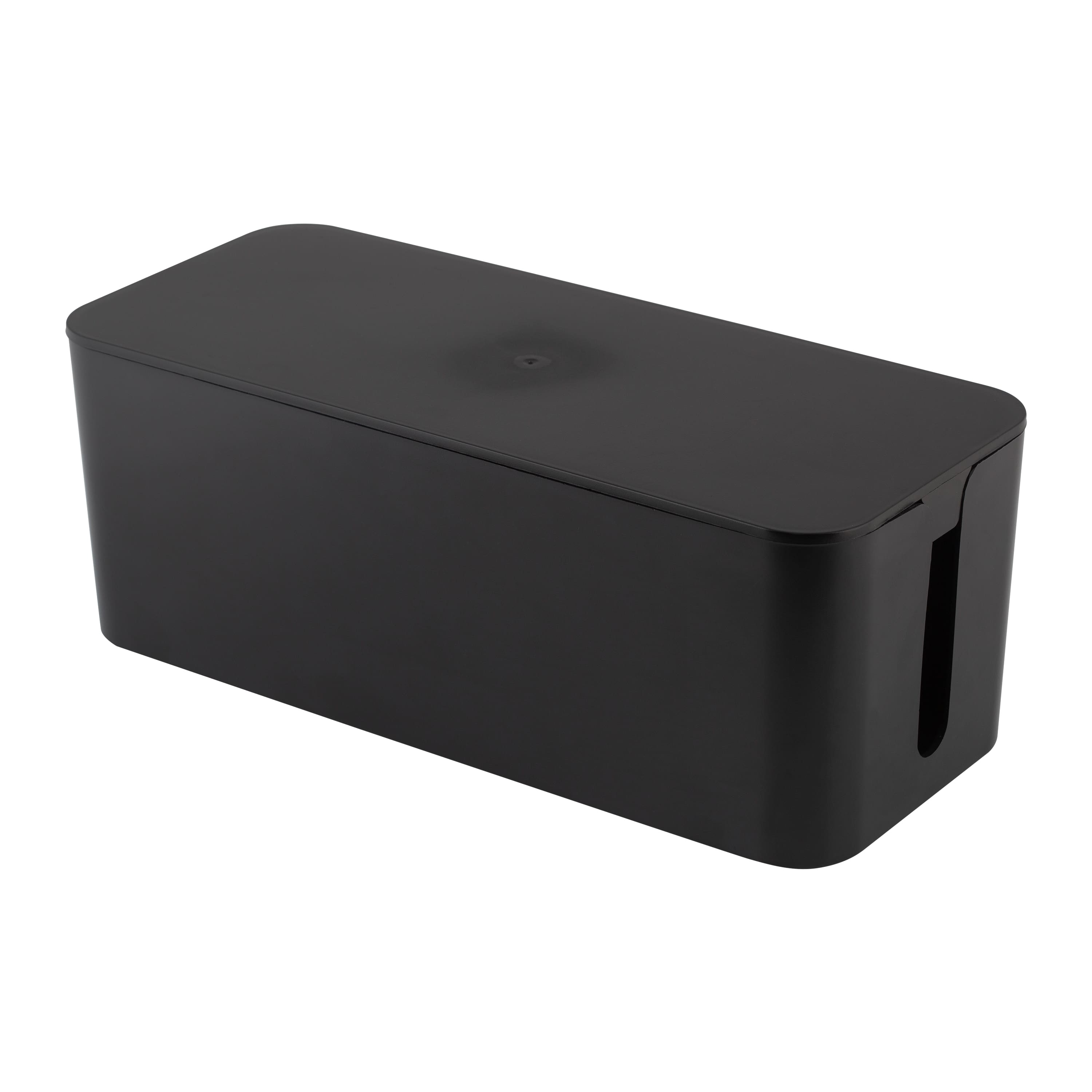 Simplify Black Cable Organizer Boxes, 2ct.