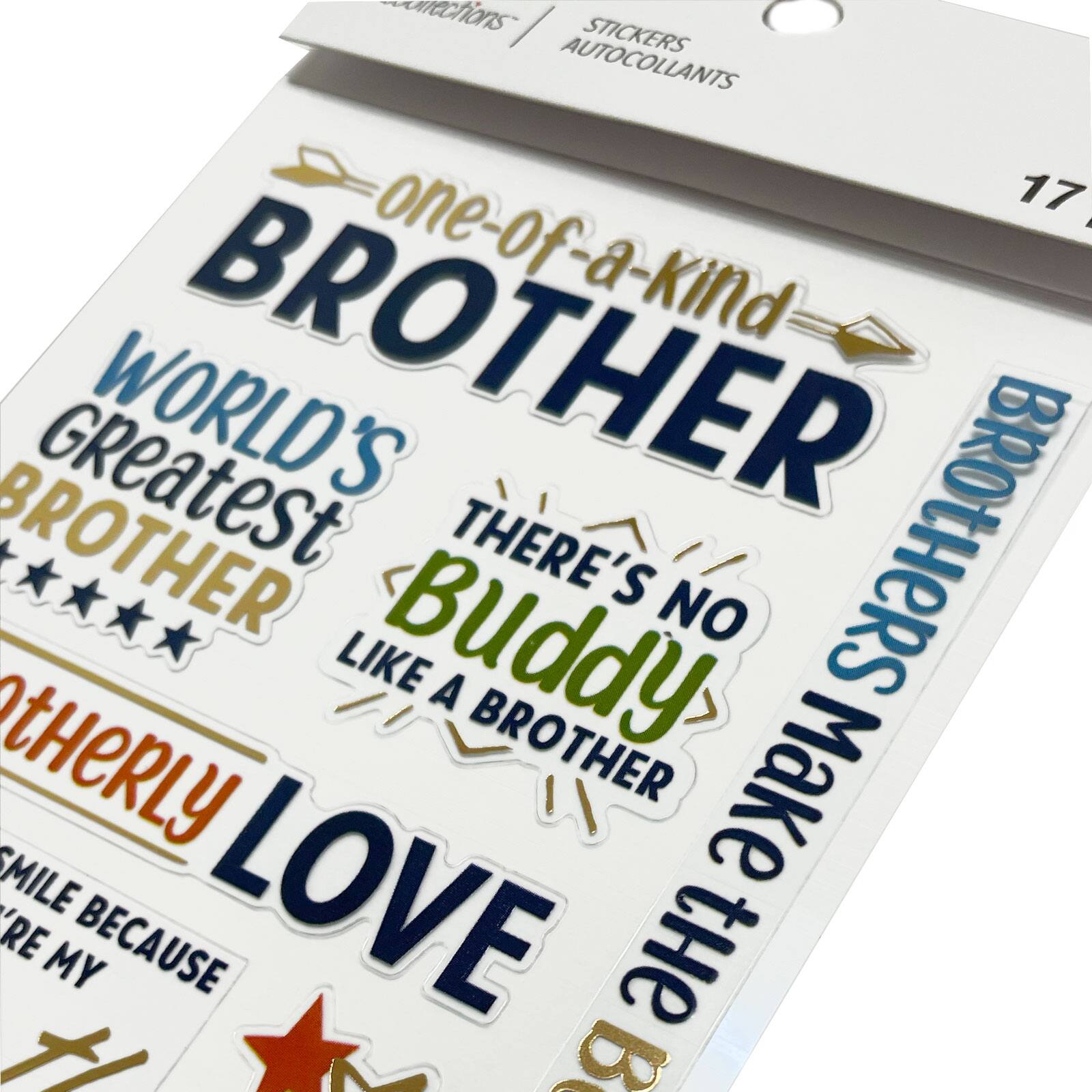 12 Pack: Brother Stickers by Recollections™