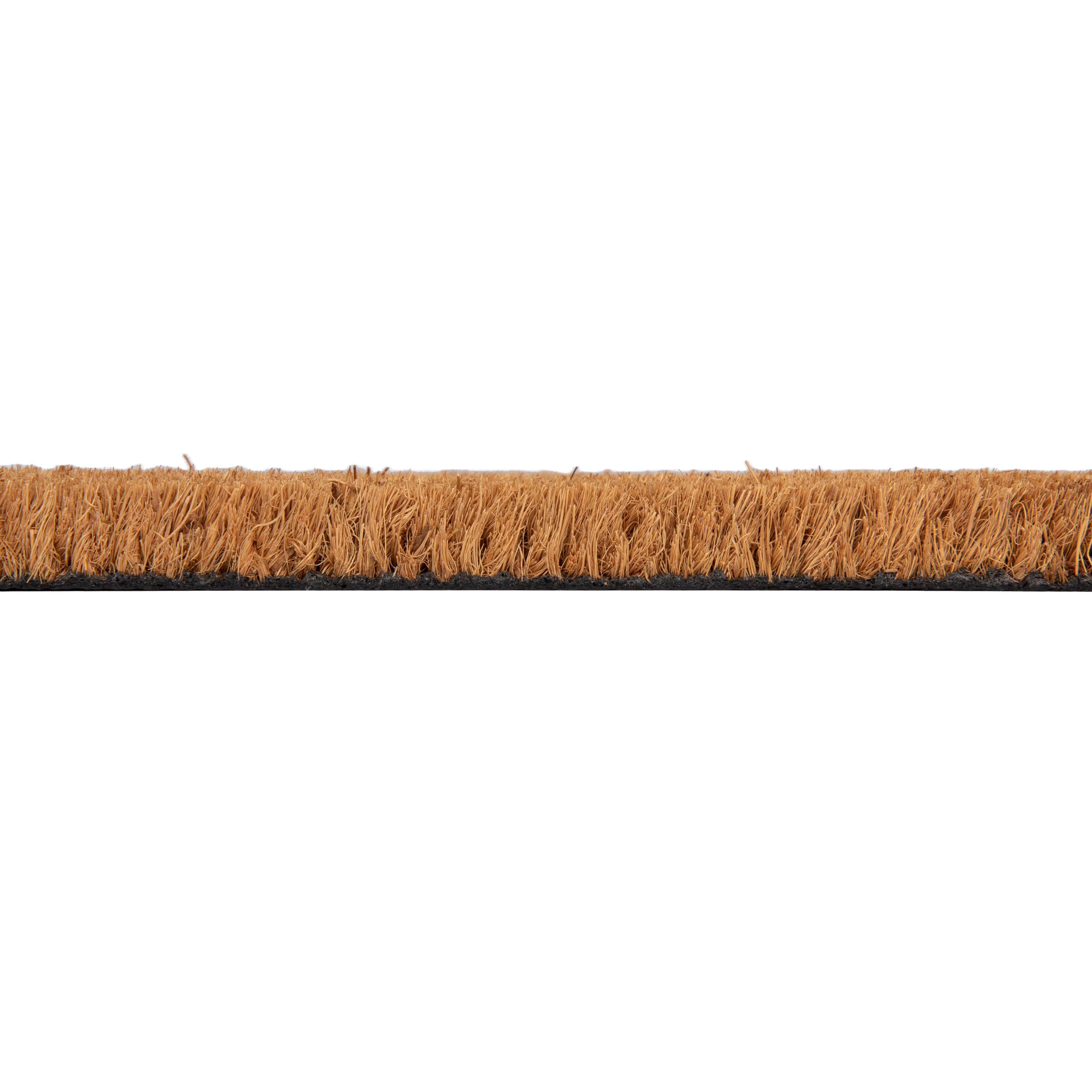 Hello Honey® Natural & Black Work & Wine Coir Doormat