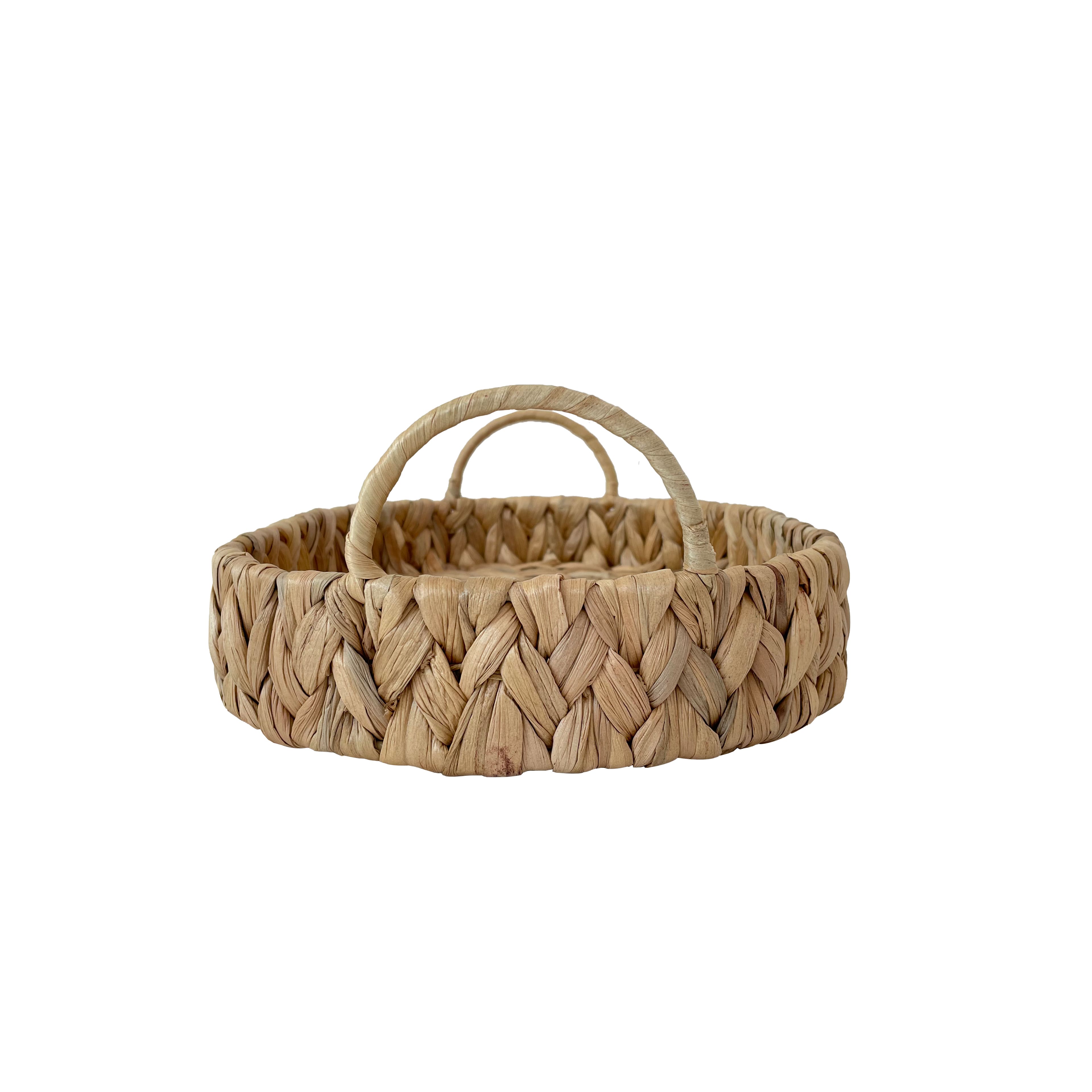 Small Natural Oval Woven Water Hyacinth Decorative Tray by Ashland&#xAE;