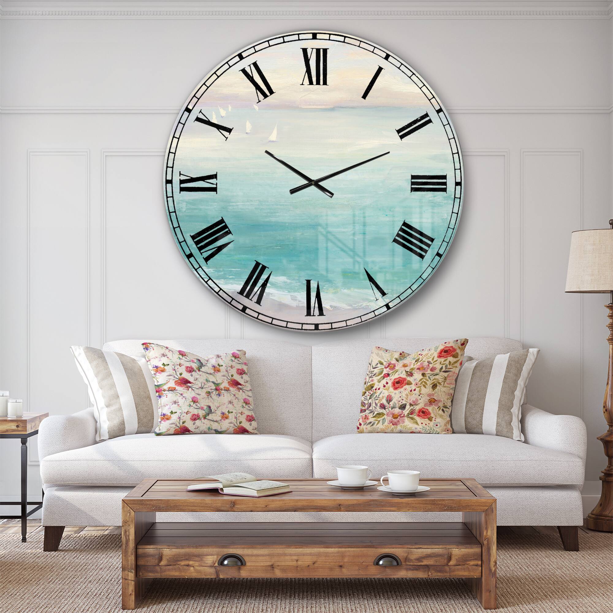 Designart From The Shore Traditional Wall Clock