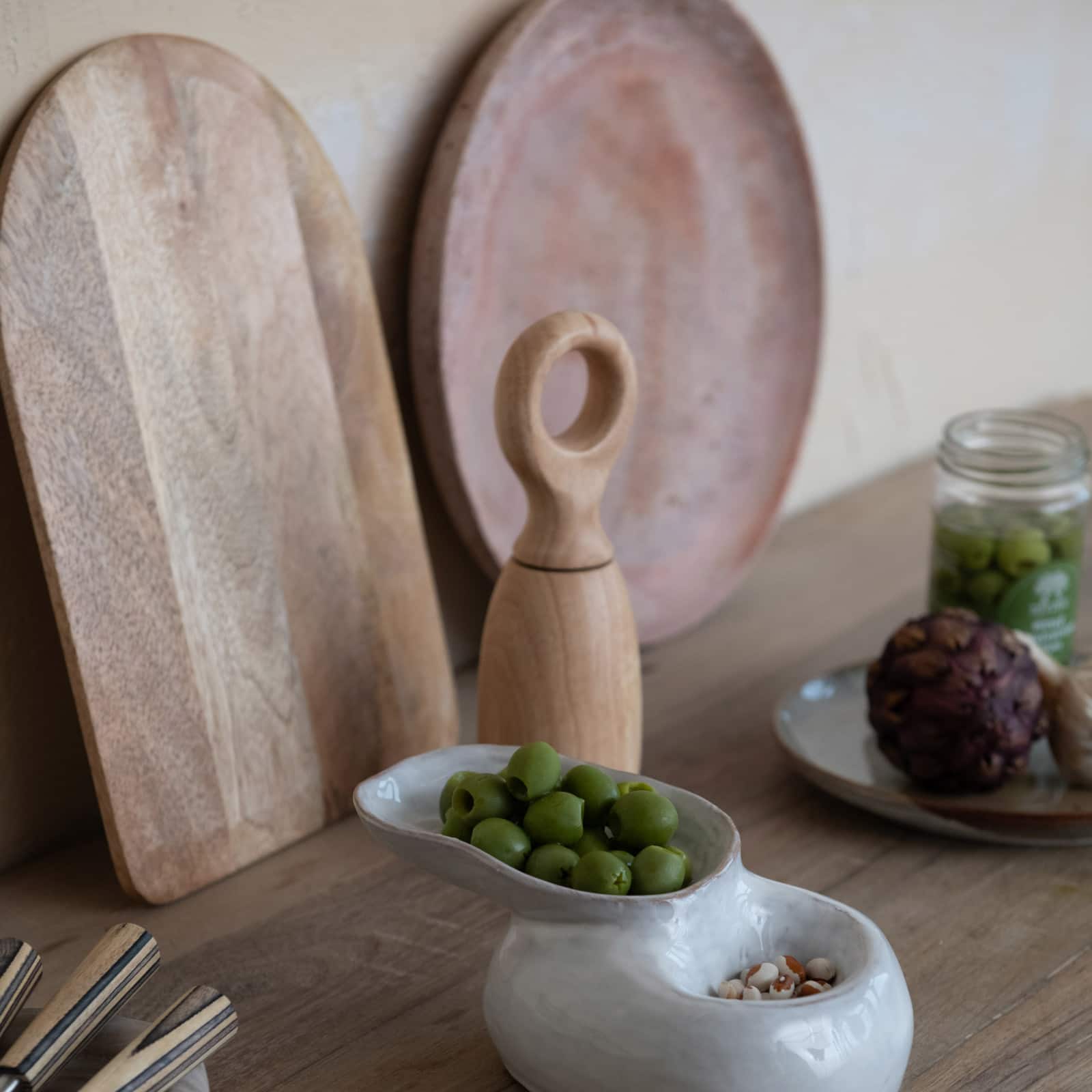 Hello Honey® 12" Artisanal Mango Wood Cheese & Cutting Board