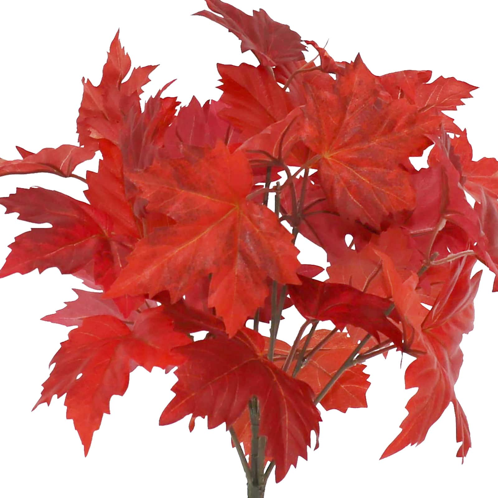 15.5&#x22; Burgundy Maple Leaves Bush by Ashland&#xAE;