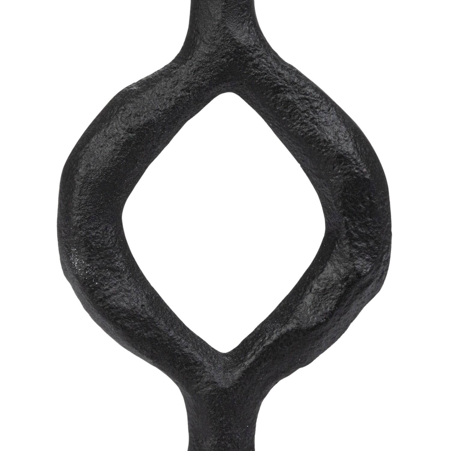 Hello Honey® Black Decorative Cast Metal Taper Candle Holder