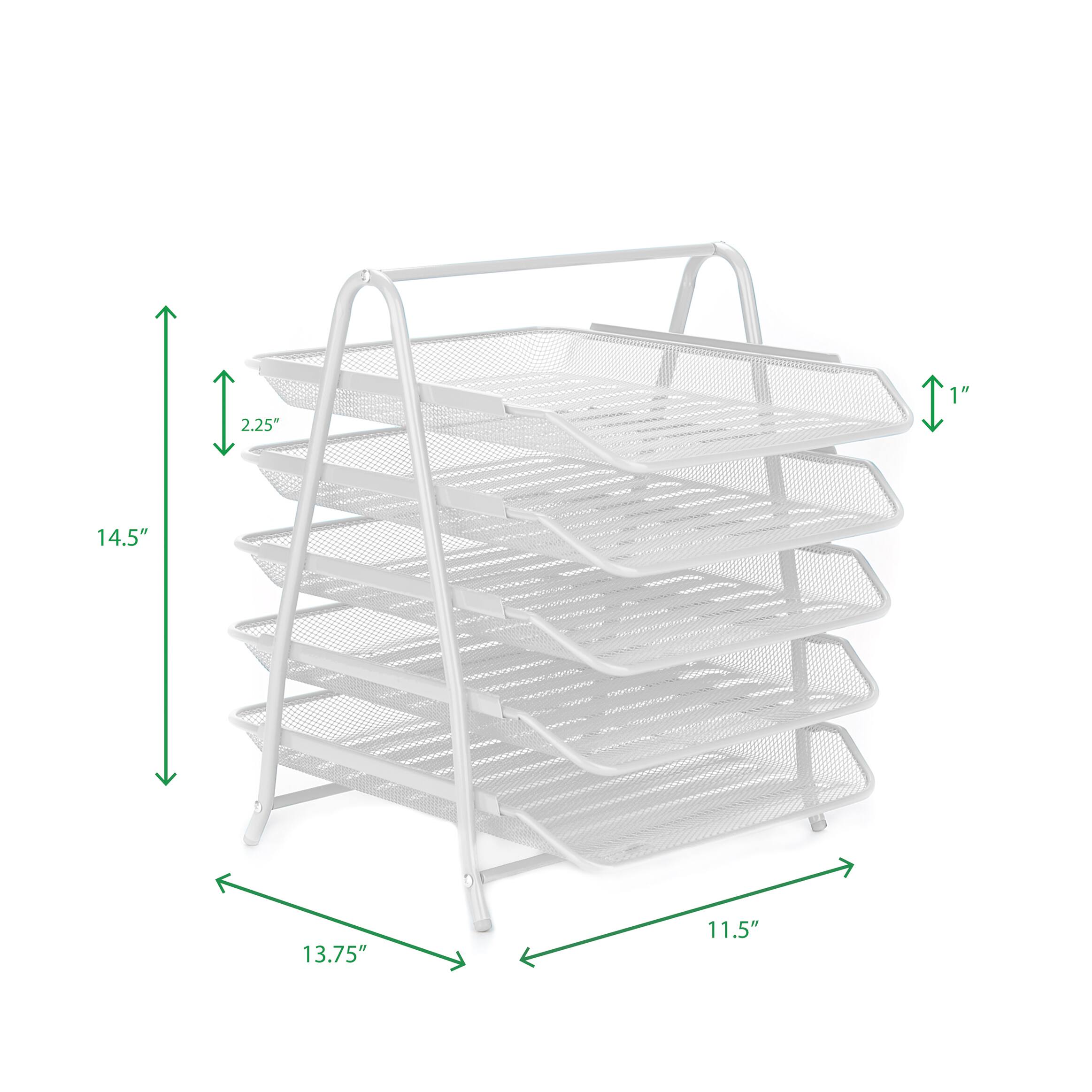 Mind Reader Desk Organizer with 5 Sliding Trays