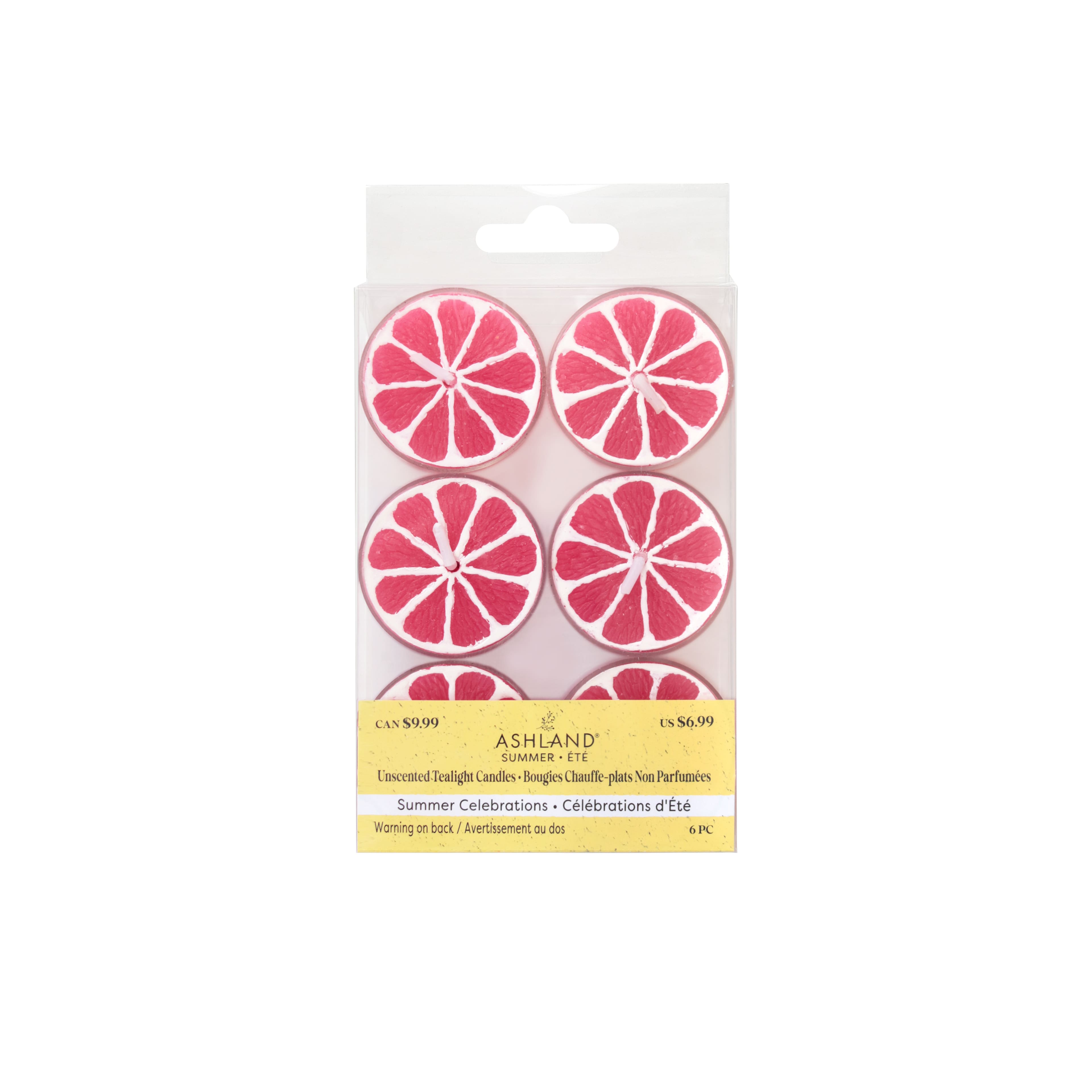 Pink Lemon Unscented Tealight Candles, 6ct. by Ashland&#xAE;