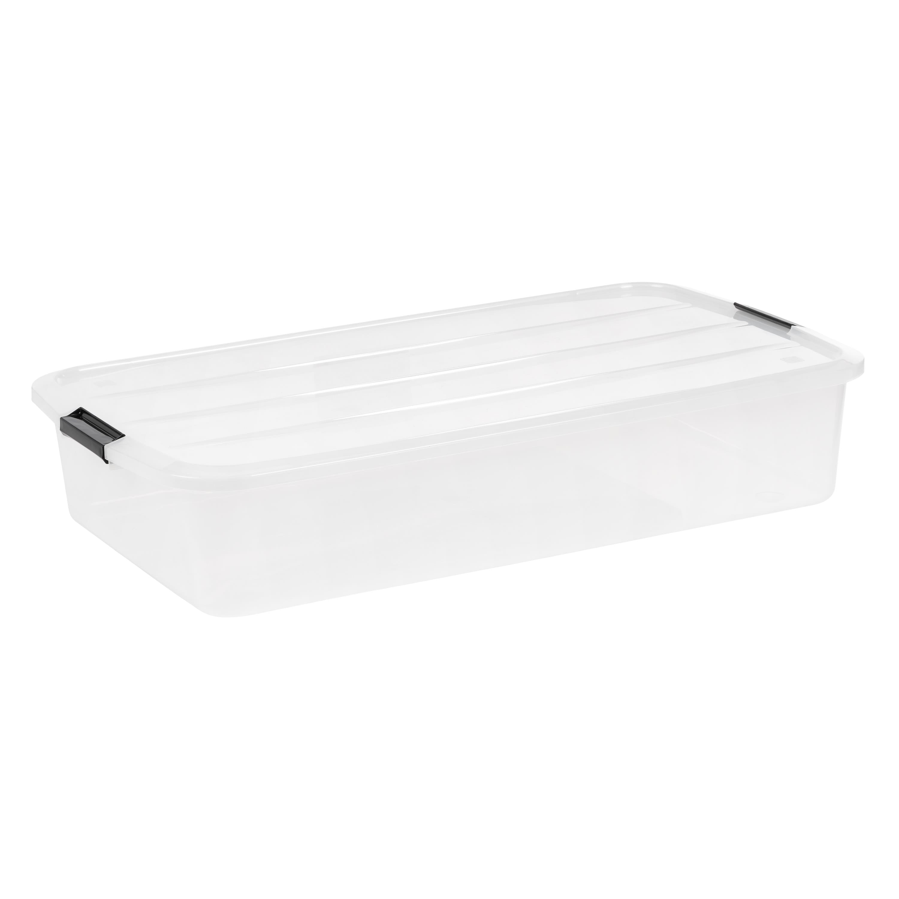 IRIS&#xAE; 50qt. Clear Underbed Storage Boxes with Latching Lids, 3ct.