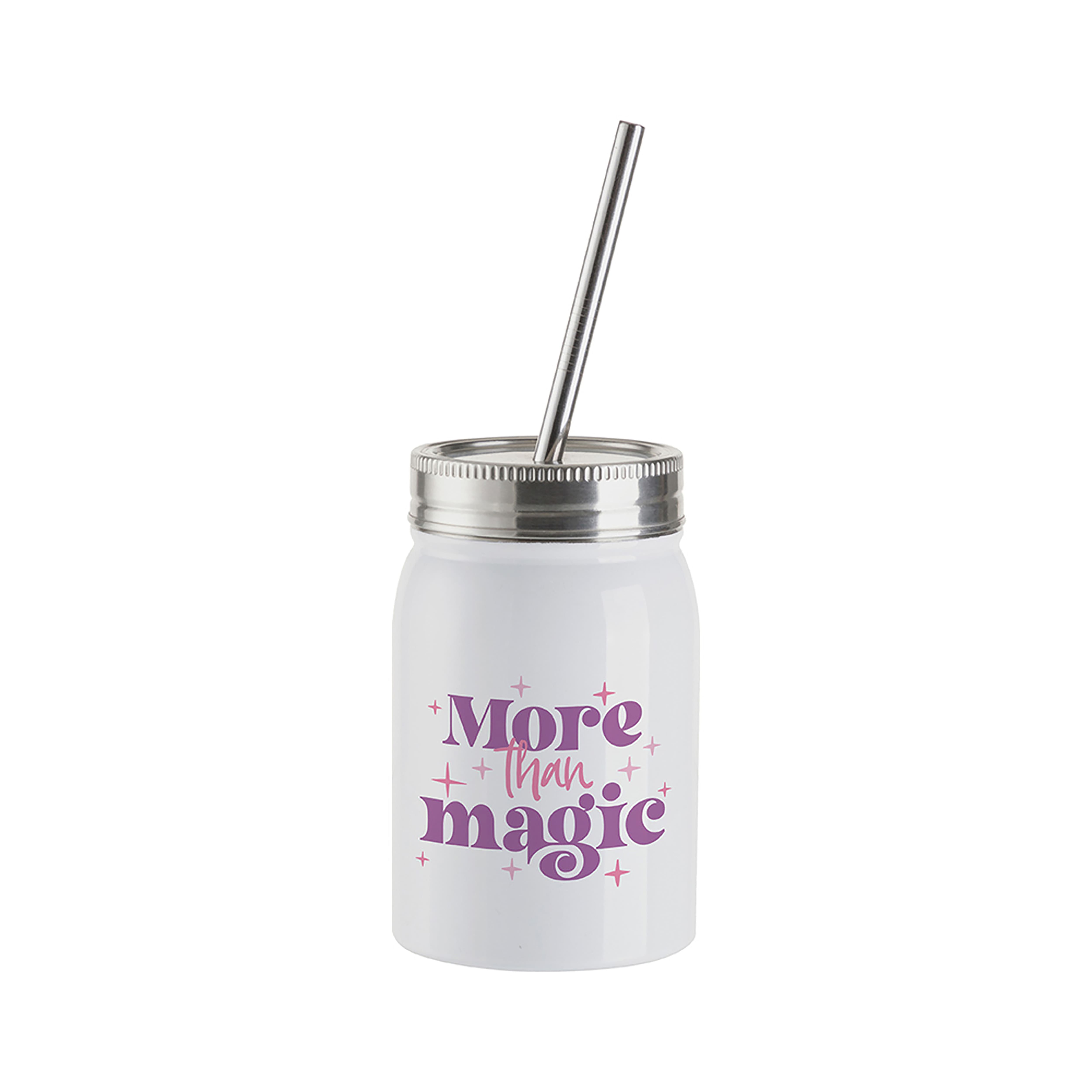 Craft Express 4ct. 17oz. Sublimation Mason Jars w/Straws