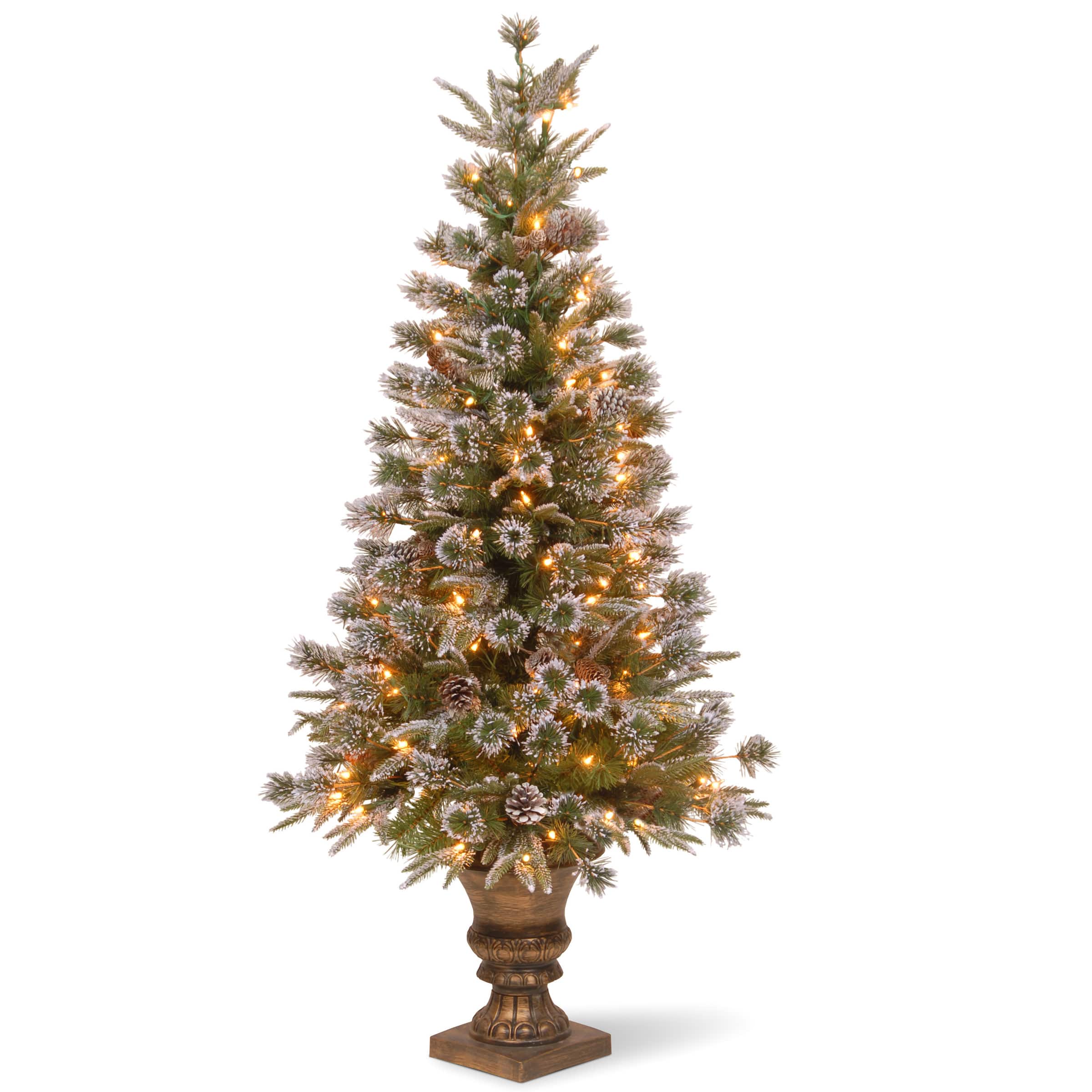 4ft. Pre-Lit Liberty Pine Entrance Artificial Christmas Tree, Clear Lights