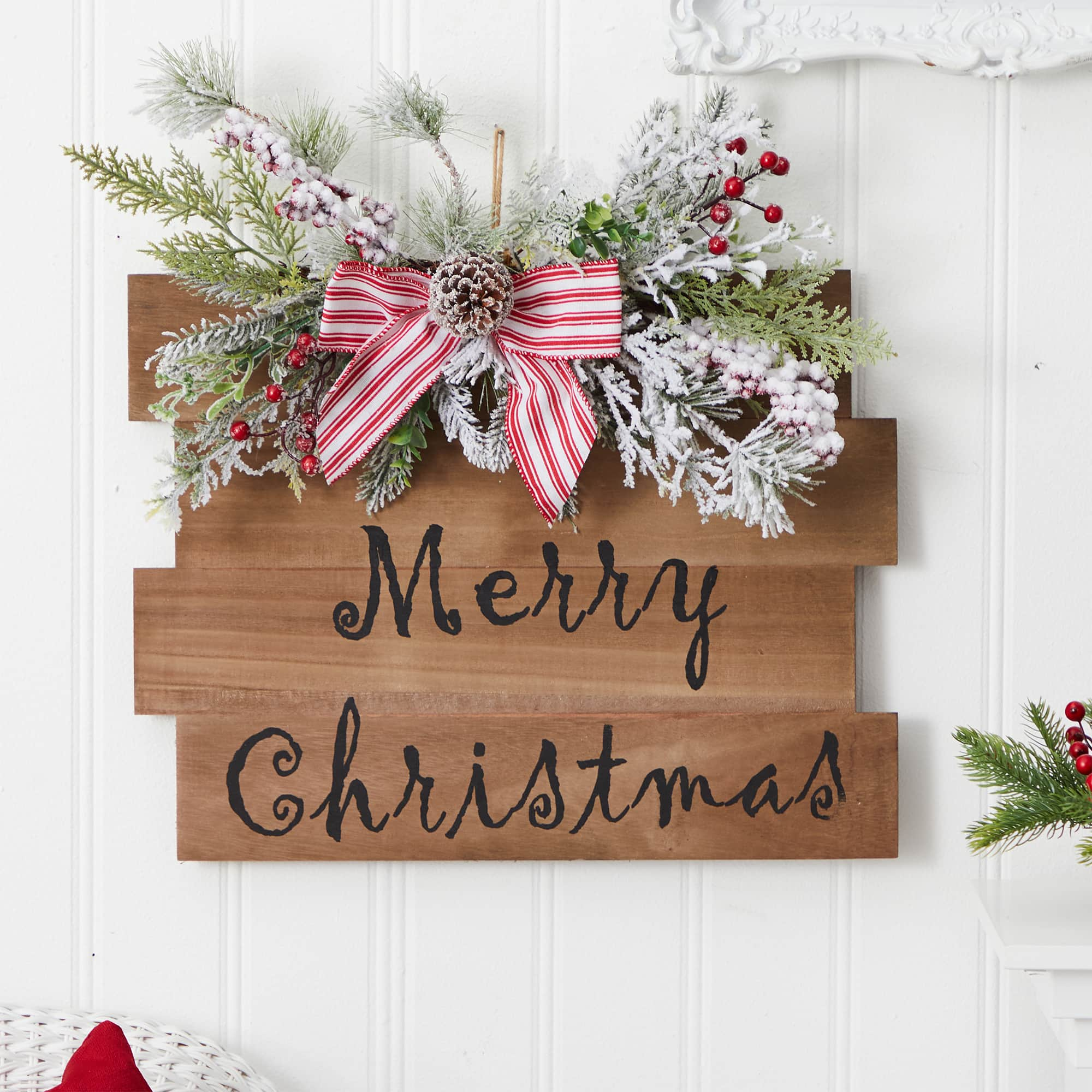 20&#x22; Merry Christmas Door Wall Hanger