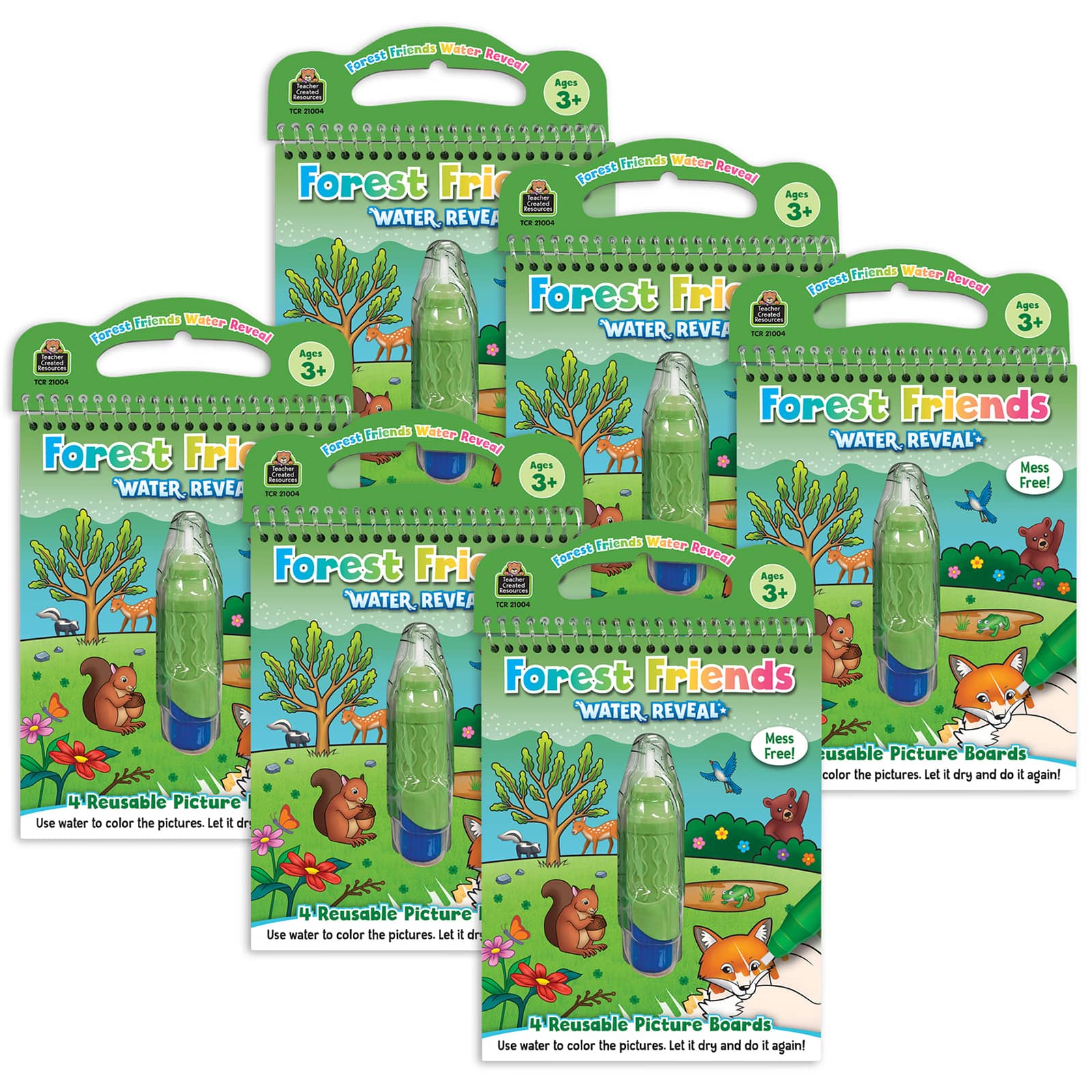Teacher Created Resources Forest Friends Water Reveal Book Set, 6ct.