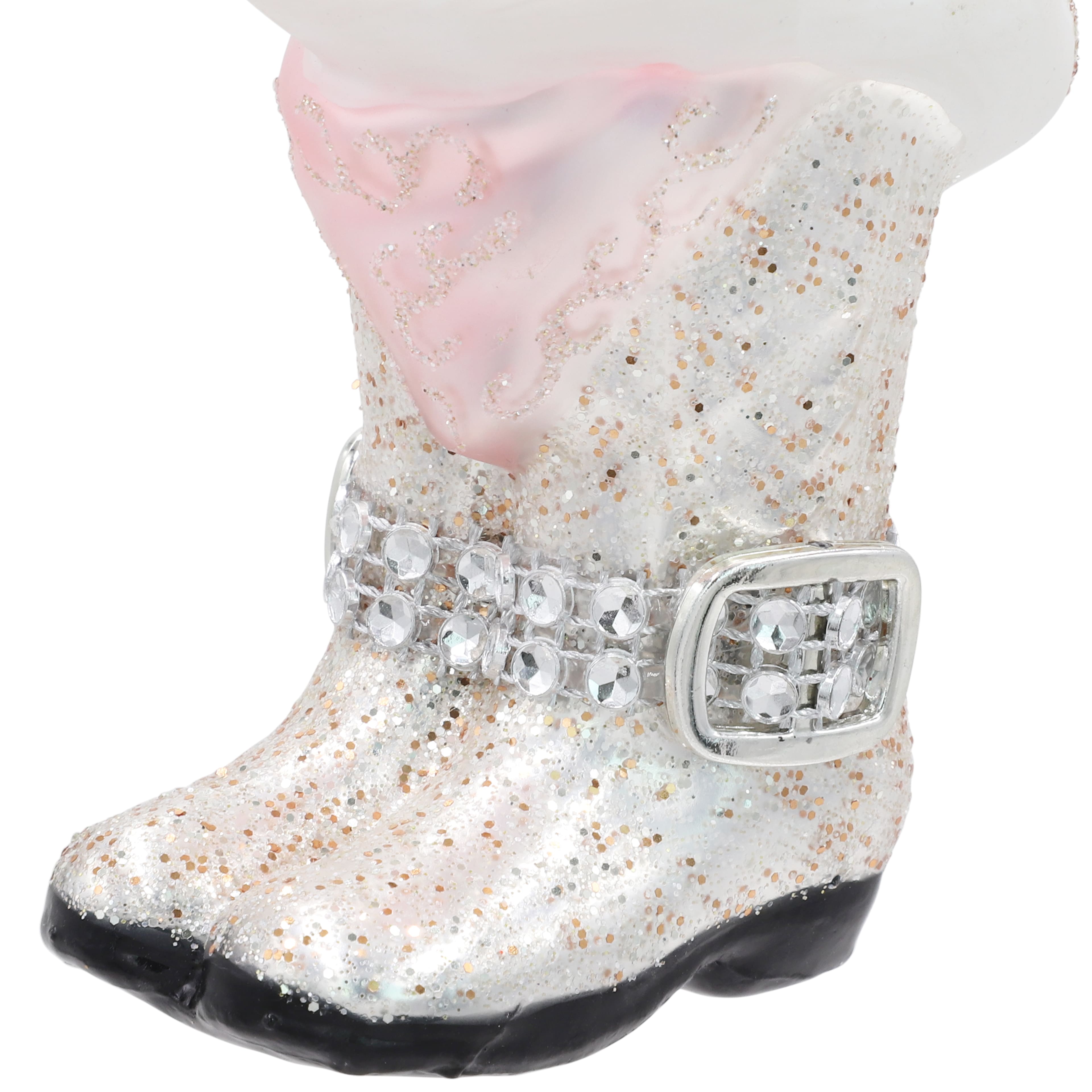 4.5&#x22; Cowboy Boot &#x26; Hat Glass Ornament by Ashland&#xAE;