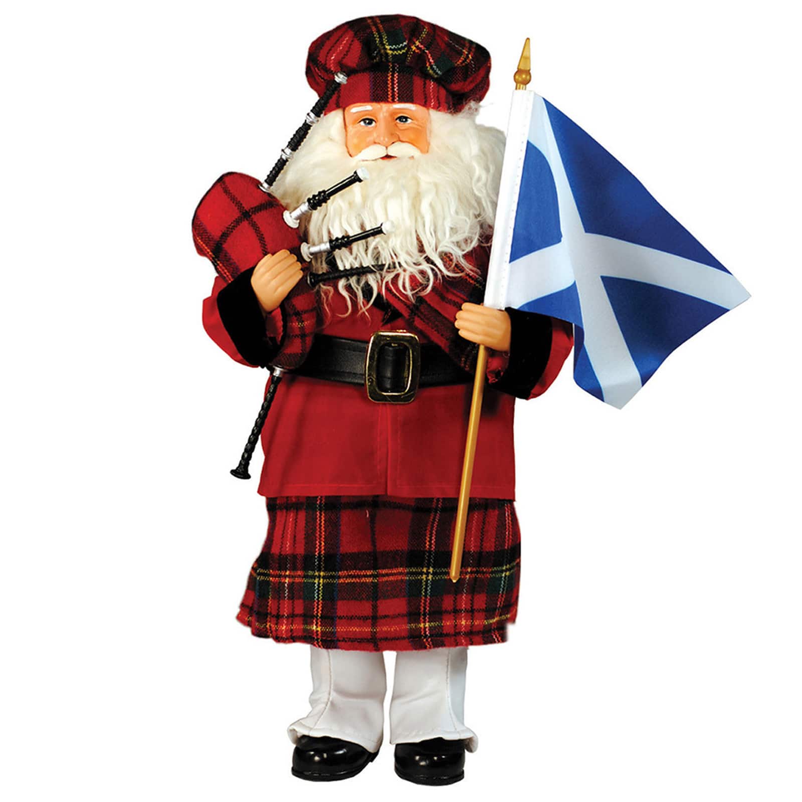 Santa&#x27;s Workshop 15&#x22; Scottish Santa Figure