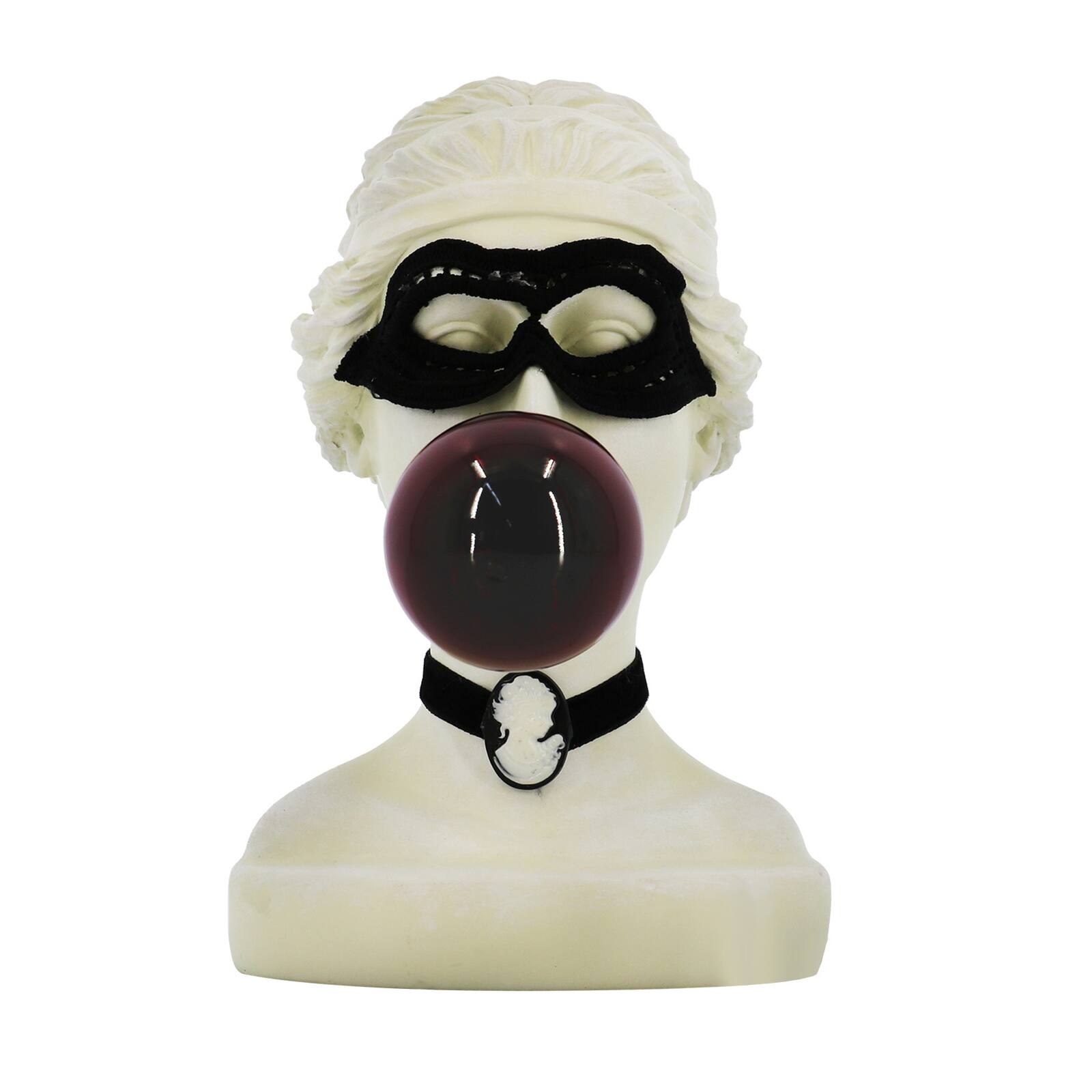 7.5" Light Up Bubble Gum Woman Bust Sculpture by Ashland®
