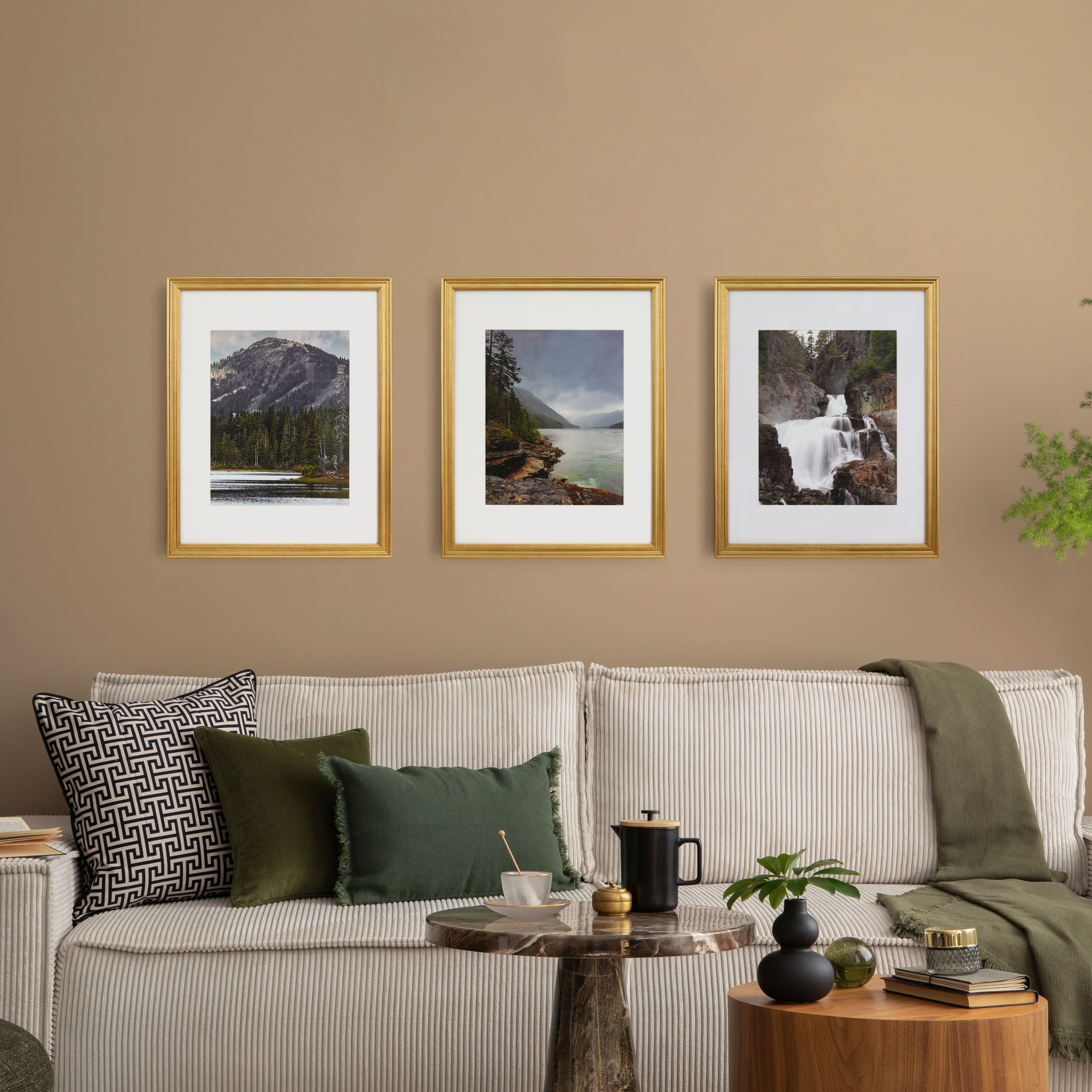 6 Packs: 3 ct. (18 total) Gallery™ Gold Frame with Mat by Studio Décor®