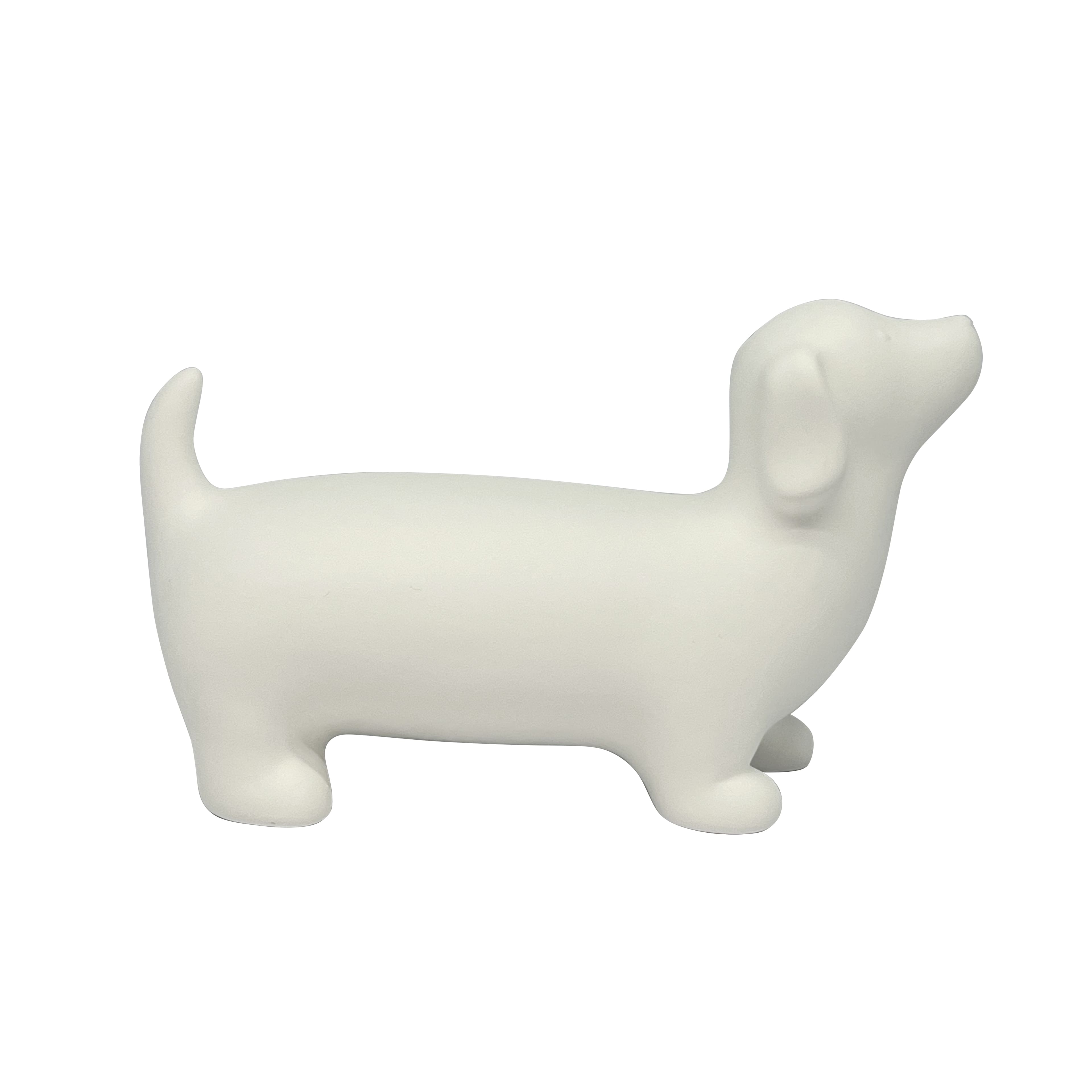 8.5" DIY Ceramic Wiener Dog Figurine by Make Market®