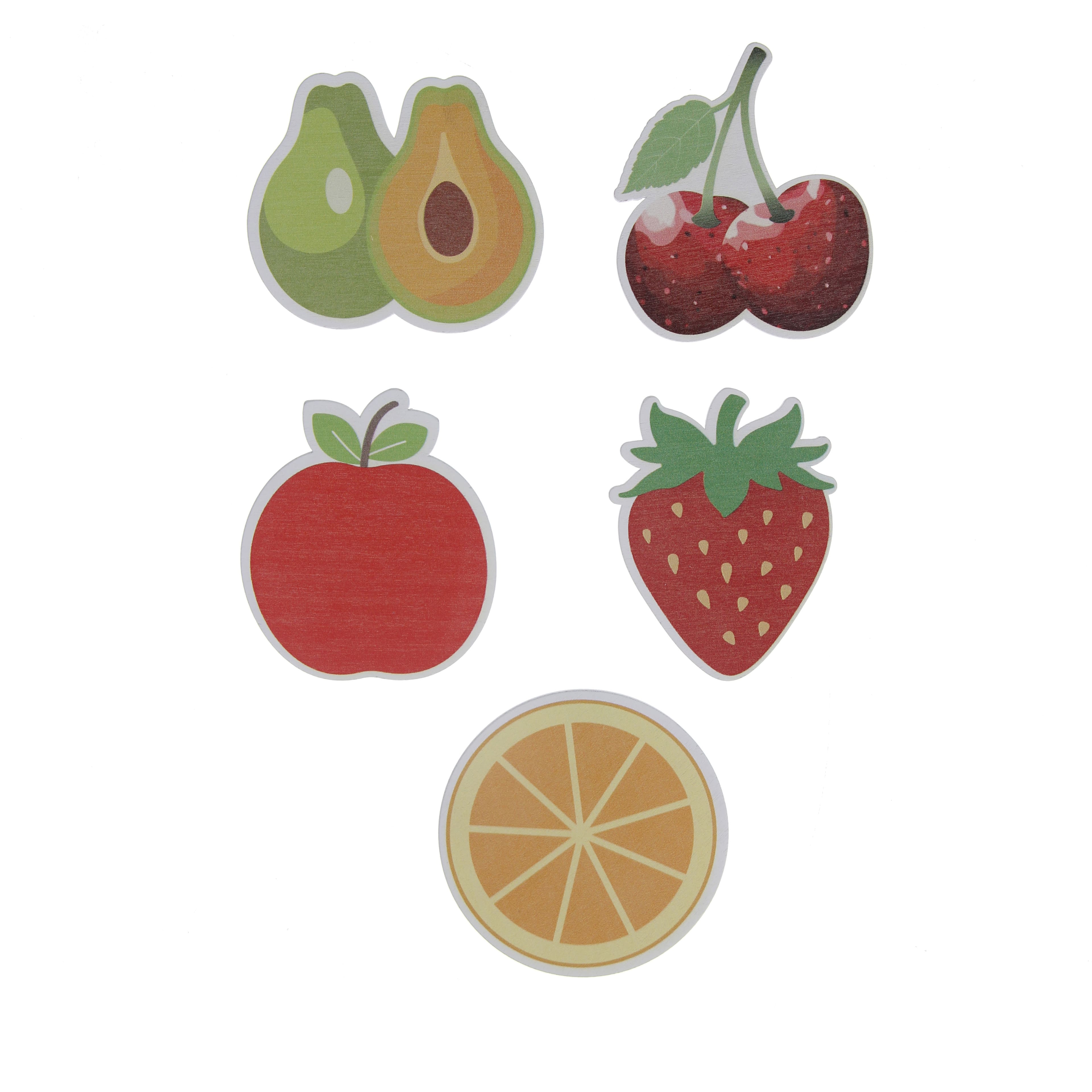 Fruit Finished Wood D&#xE9;cor Shapes by Make Market&#xAE;